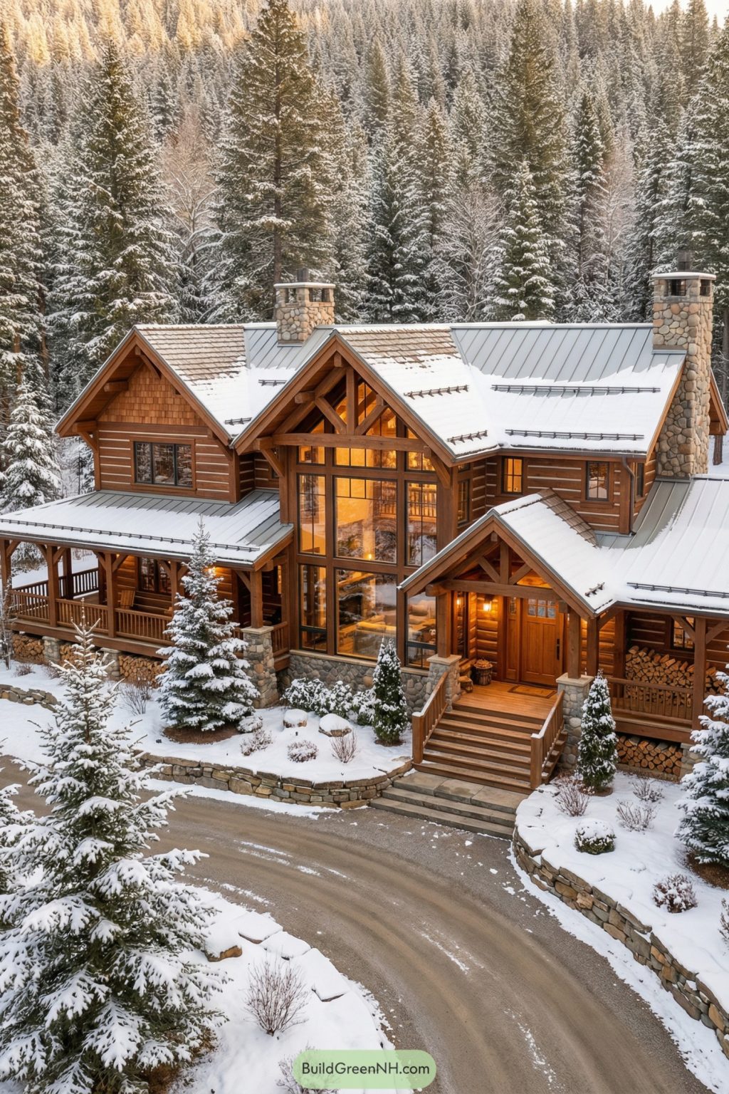 22 Enchanting Winter Mansions That Capture Holiday Magic