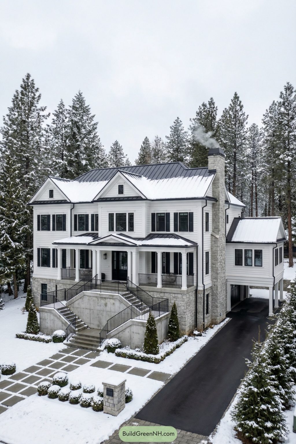 22 Enchanting Winter Mansions That Capture Holiday Magic