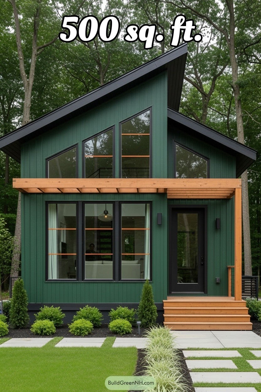 change house color to forest green