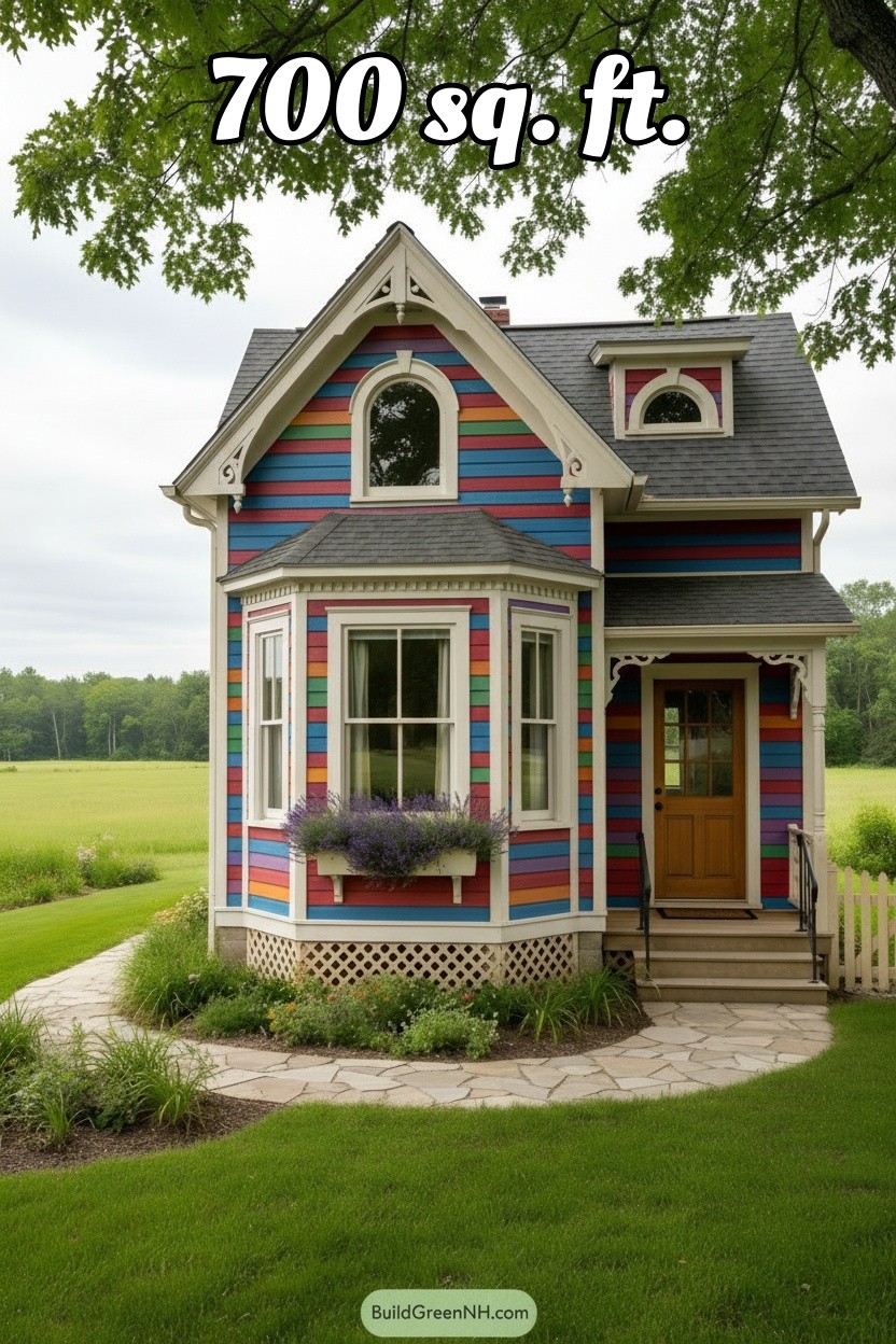change house color to multicolored slats