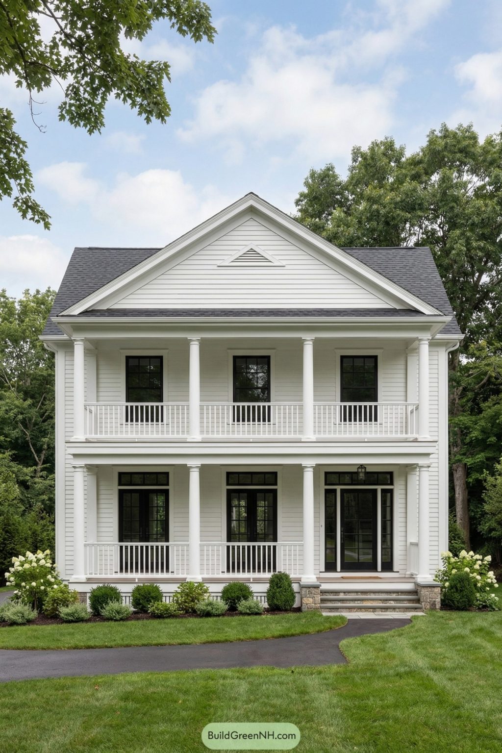 24 Charming Colonial Houses With Porches