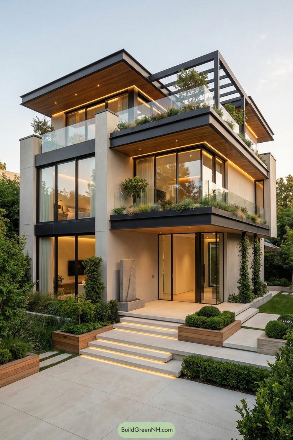 Picture of 25 Urban House Exteriors with Gardens That Change Everything
