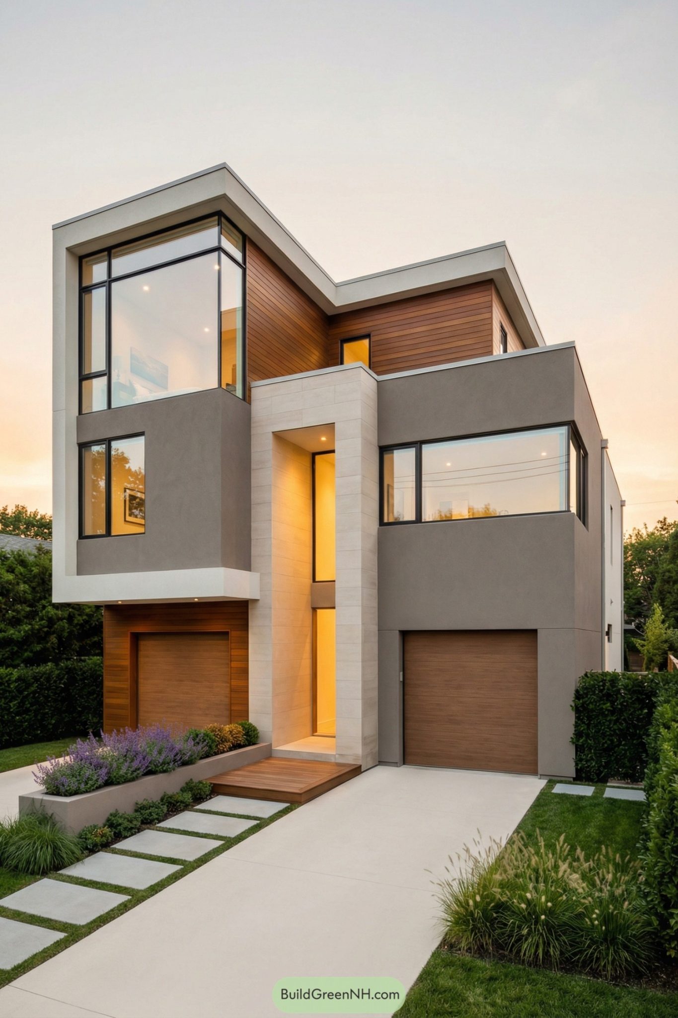 Image showcasing 25 Urban House Exteriors with Gardens That Change Everything