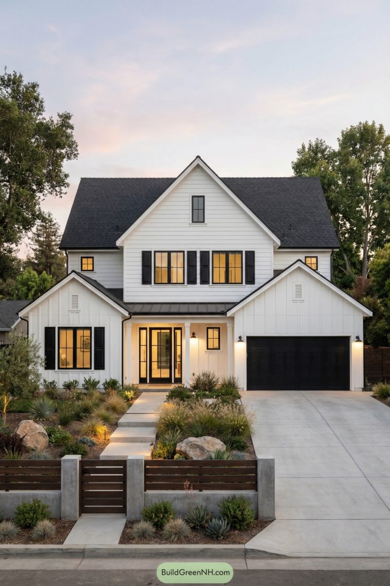 24 Stunning White Houses With Black Shutters