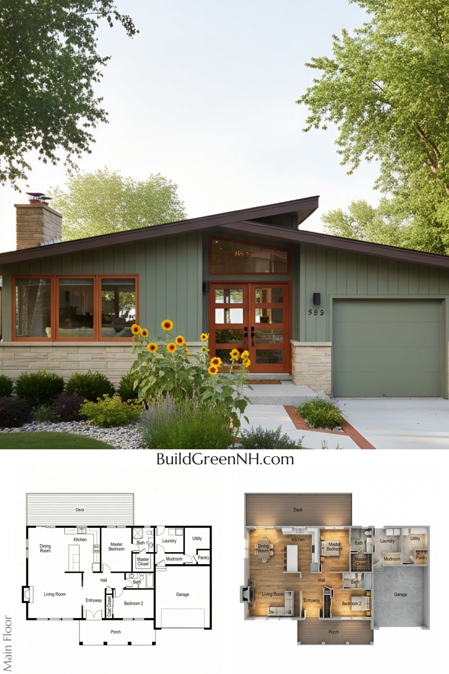 Sunflowers, Stones, and Sleek Slopes Floor Plan