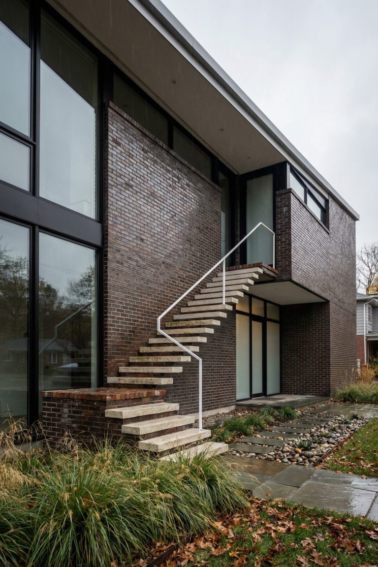 25 Exterior Staircase Designs That Make Every House Interesting