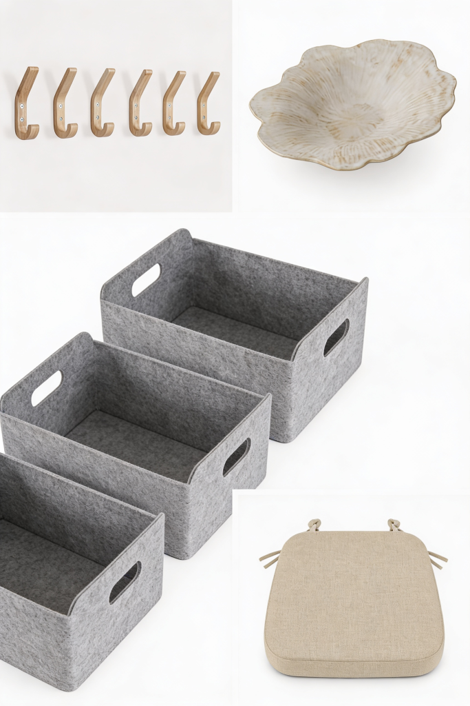 Ashwood Hooks, Zero Mudroom Drama Product Moodboard