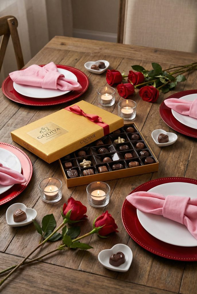 chocolate-centered table
