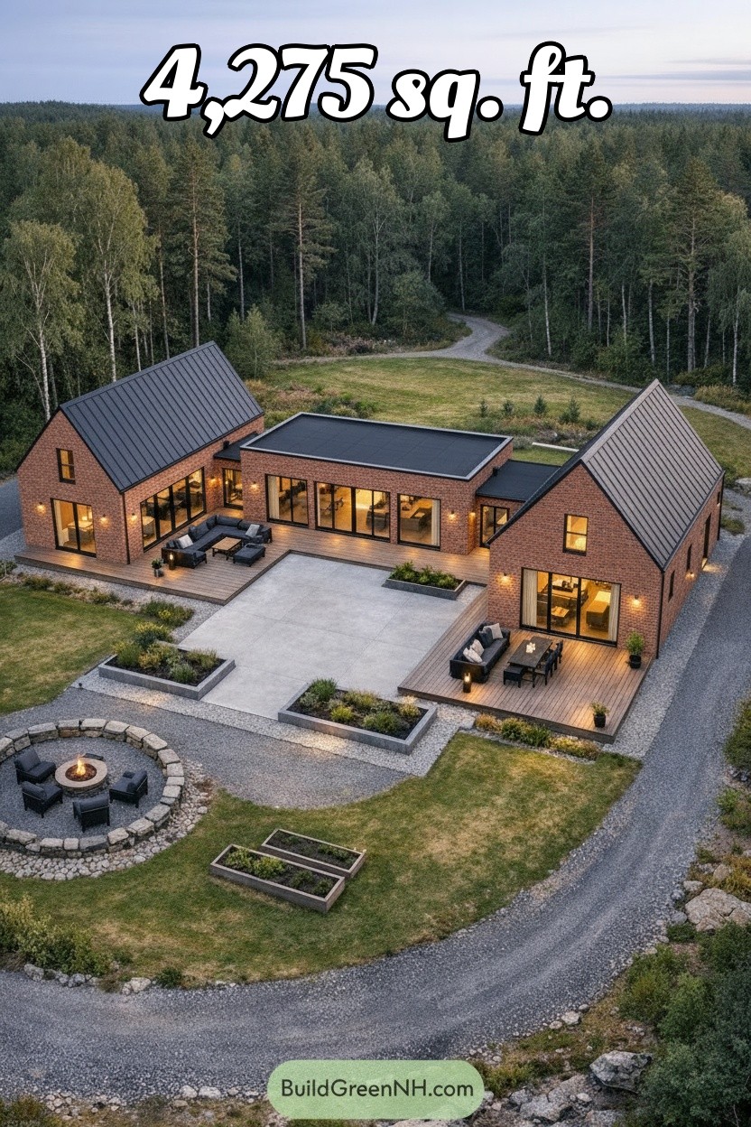 change house siding to brick with grey roof