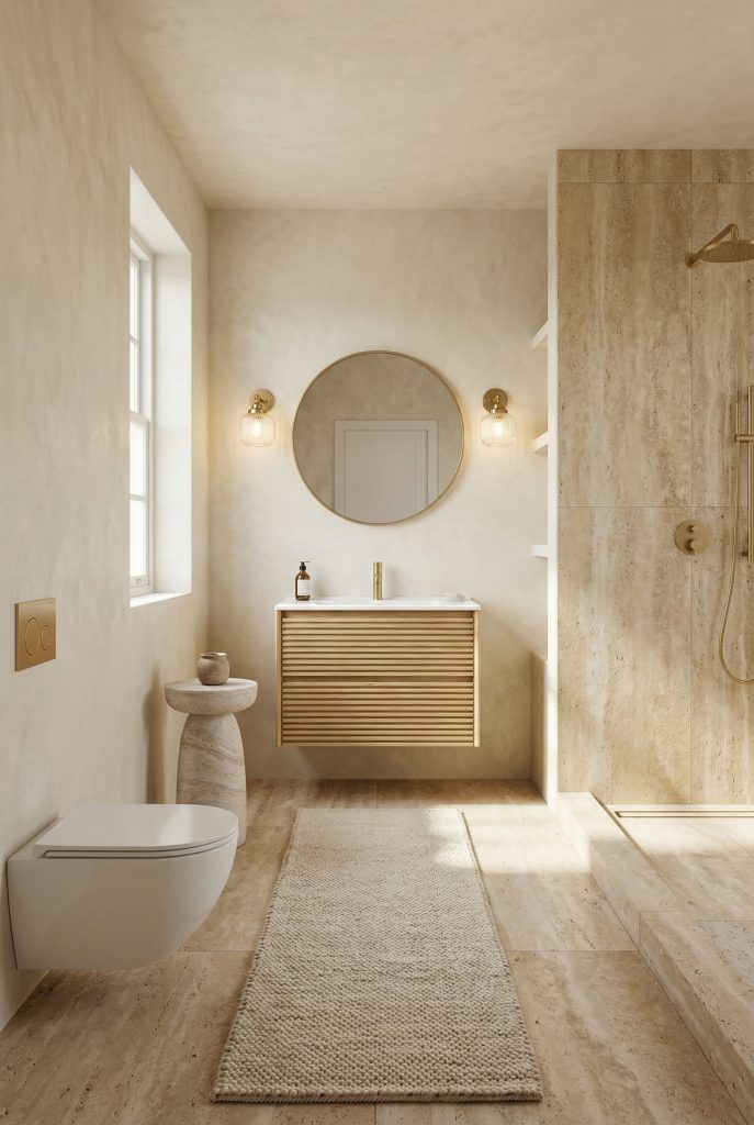 modern tuscan vanity