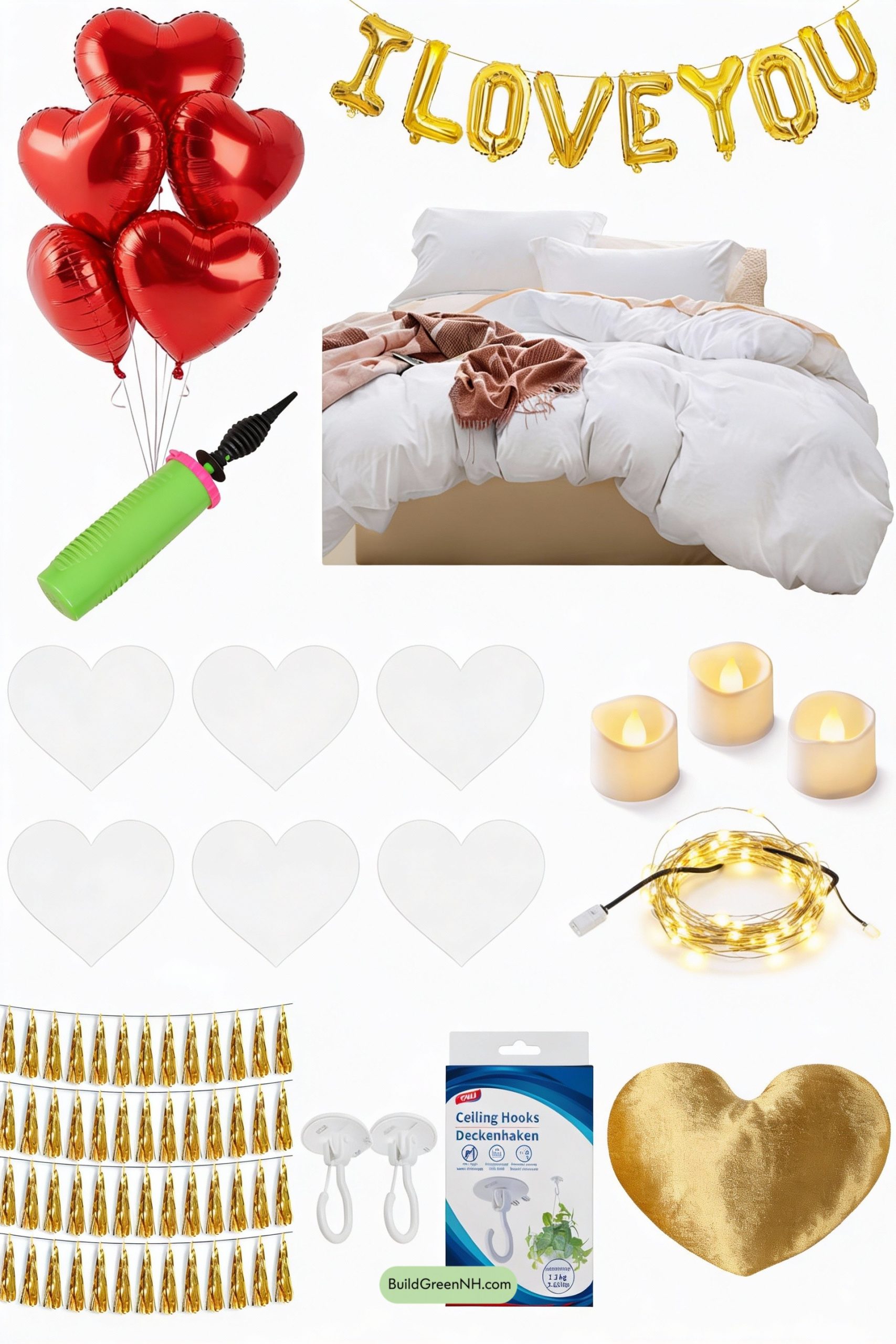 Moodboard for White Bedroom, Big Love Energy