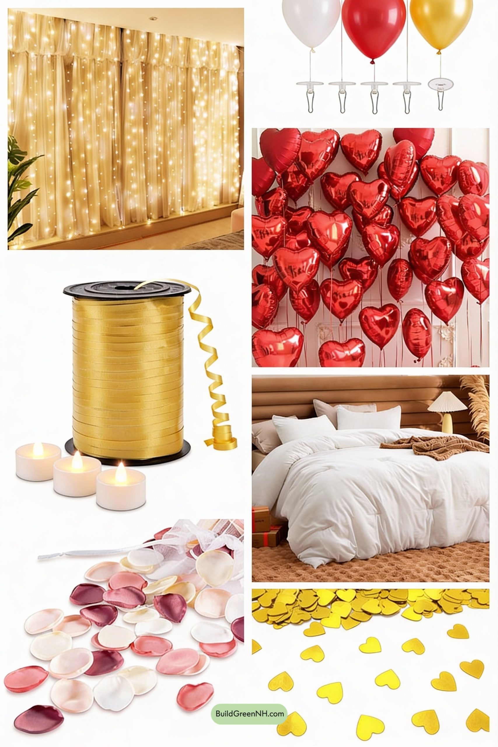 Moodboard for Fairy-Light Halo Valentine Bedroom Glow