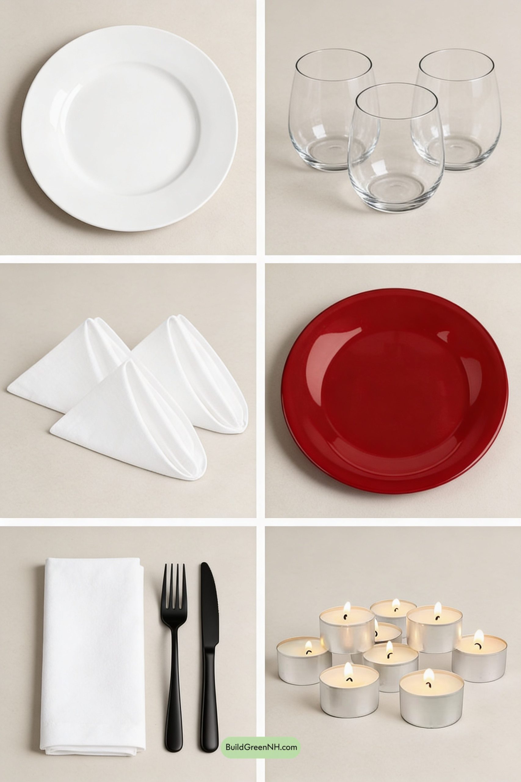 Moodboard for Minimal Valentine Table, Maximum Romance
