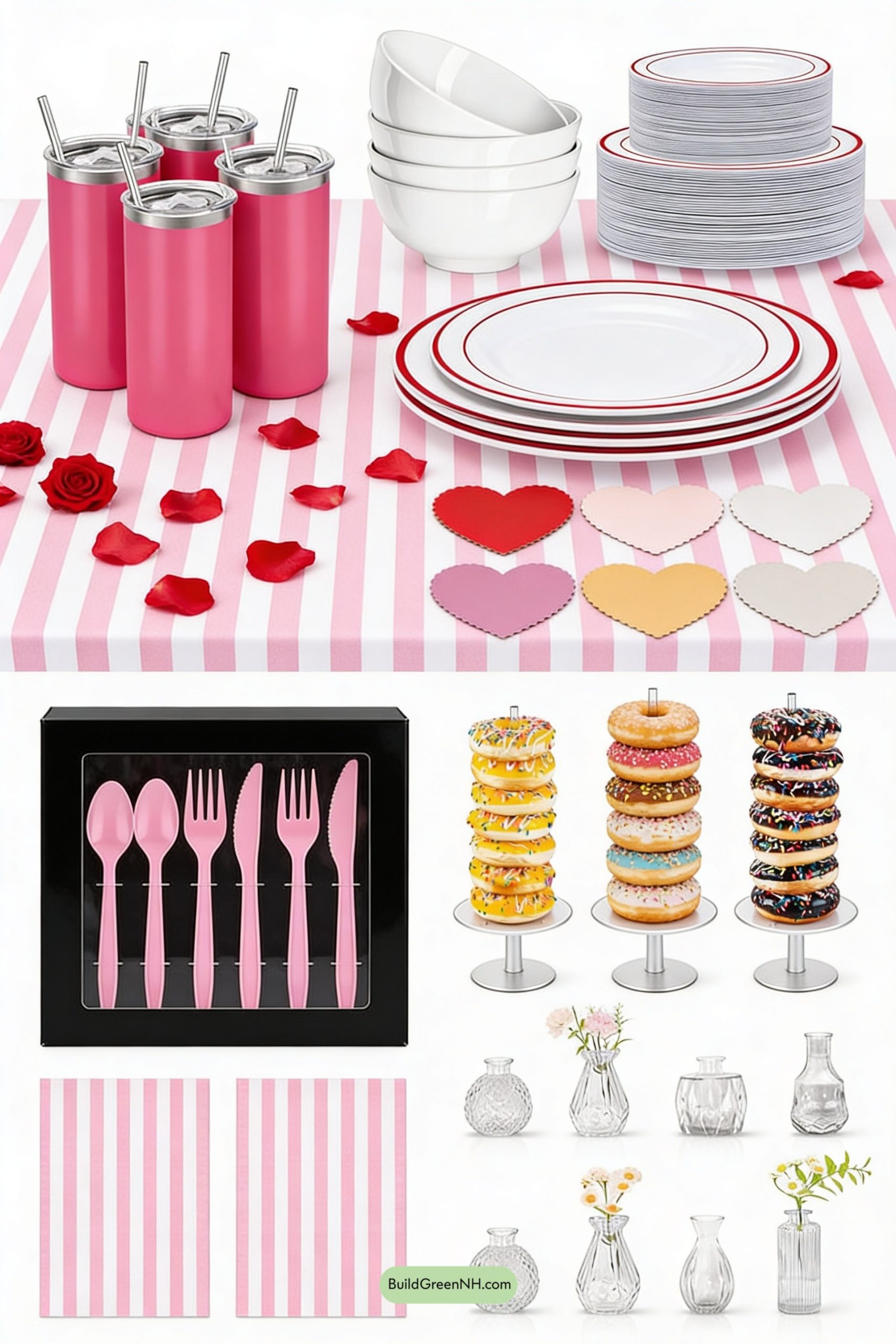 Moodboard for Heart Balloons & Donut Brunch Delight
