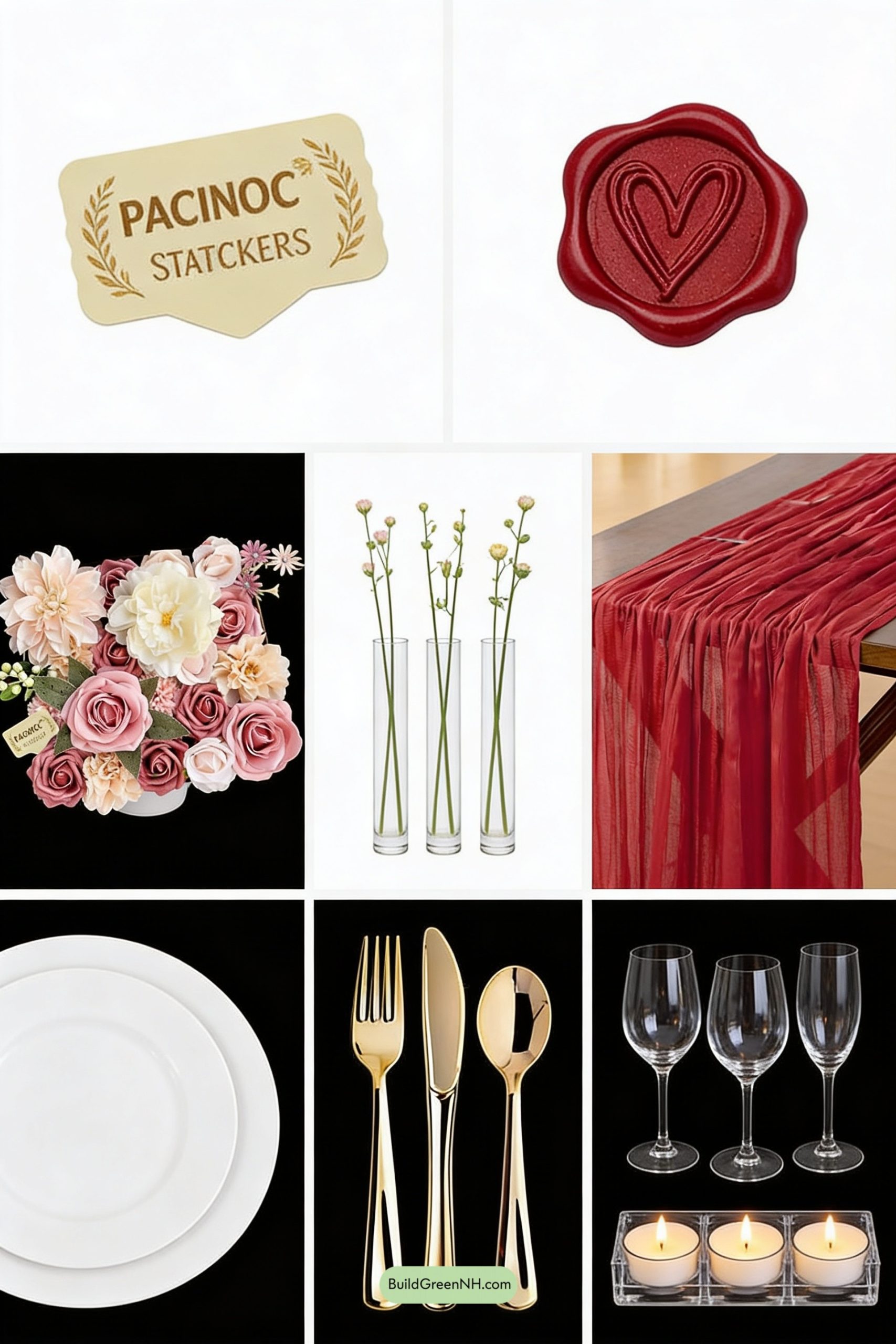 Moodboard for Love Letters Valentine Table Runner