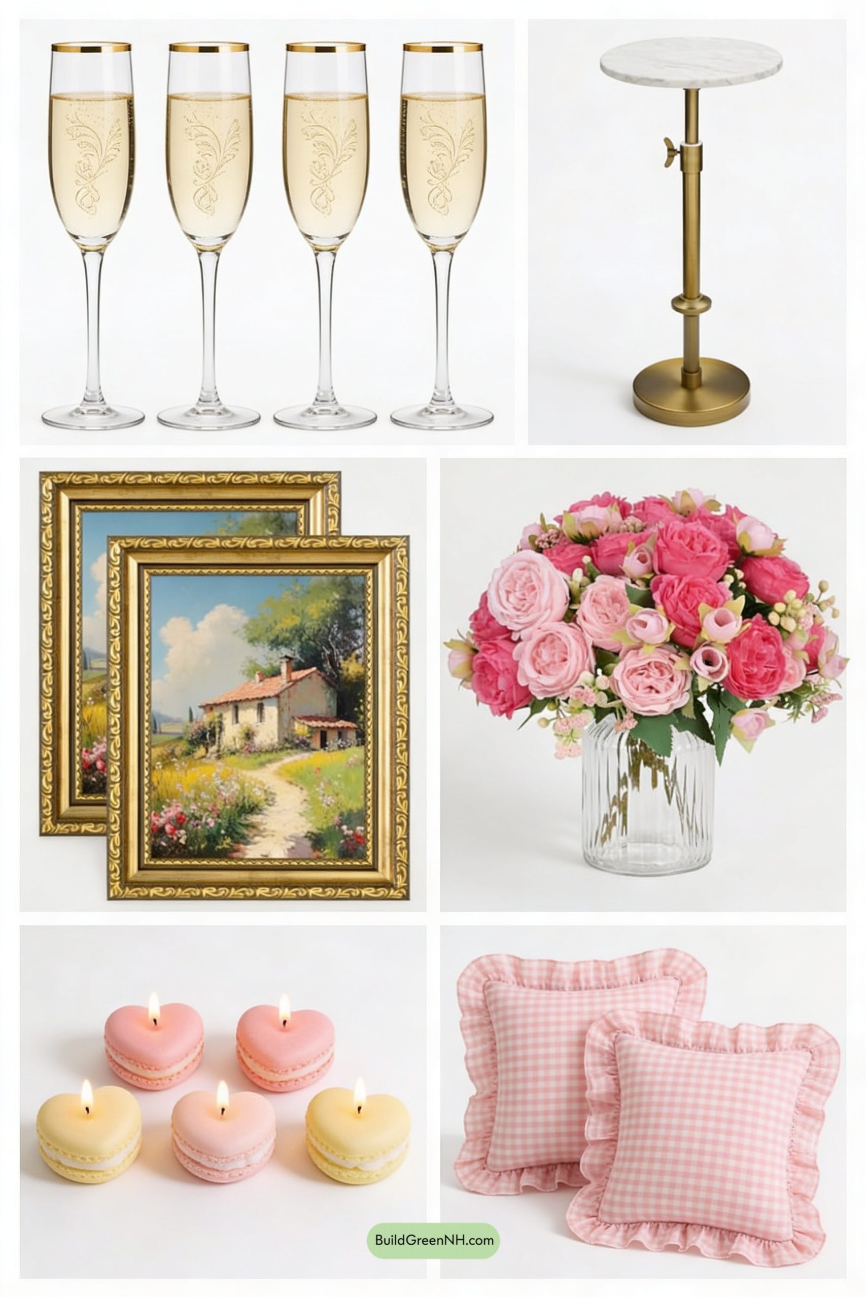 Moodboard for Blush Bistro Corner for Two