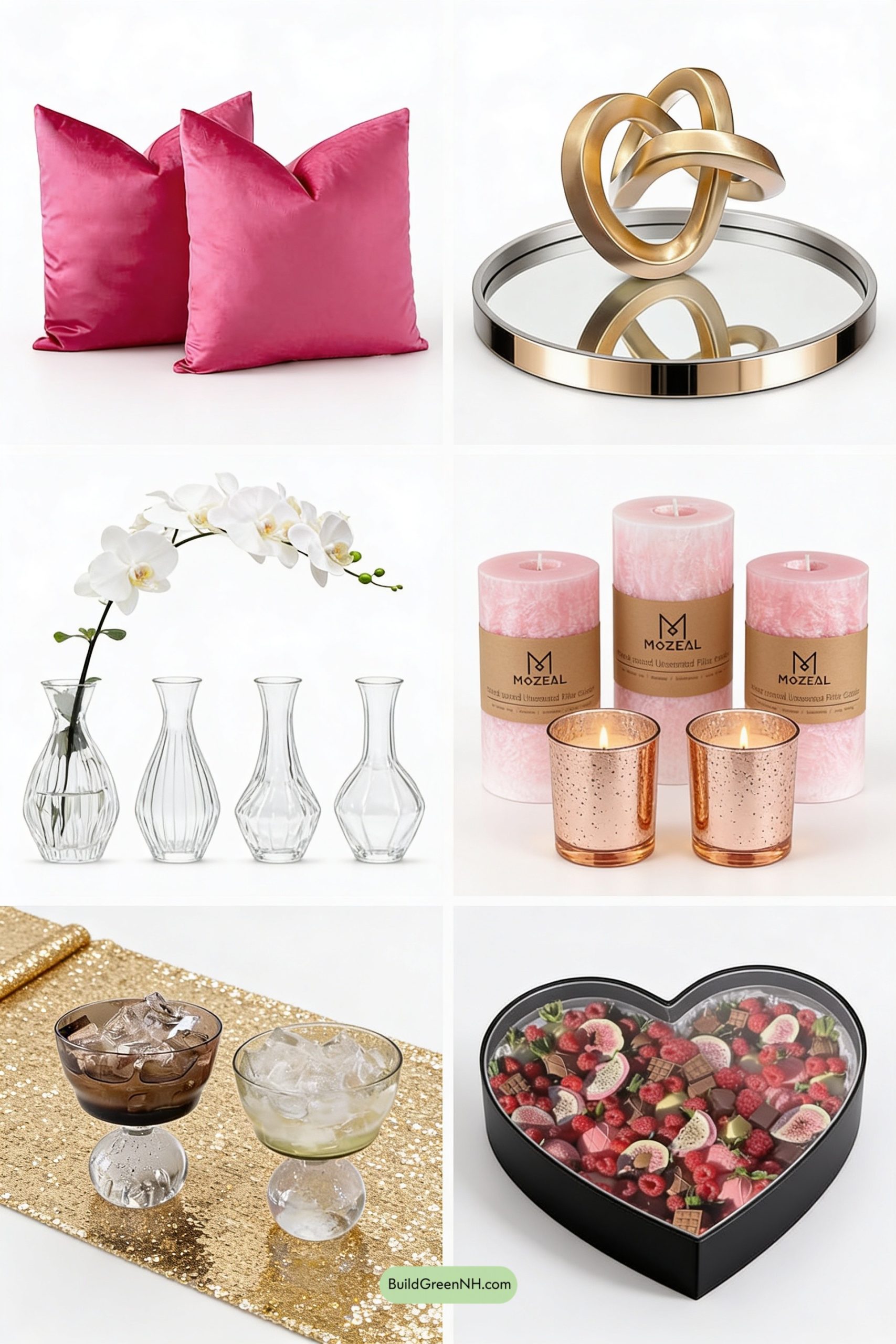 Moodboard for Hot-Pink Glam Meets Dessert-Table Chic