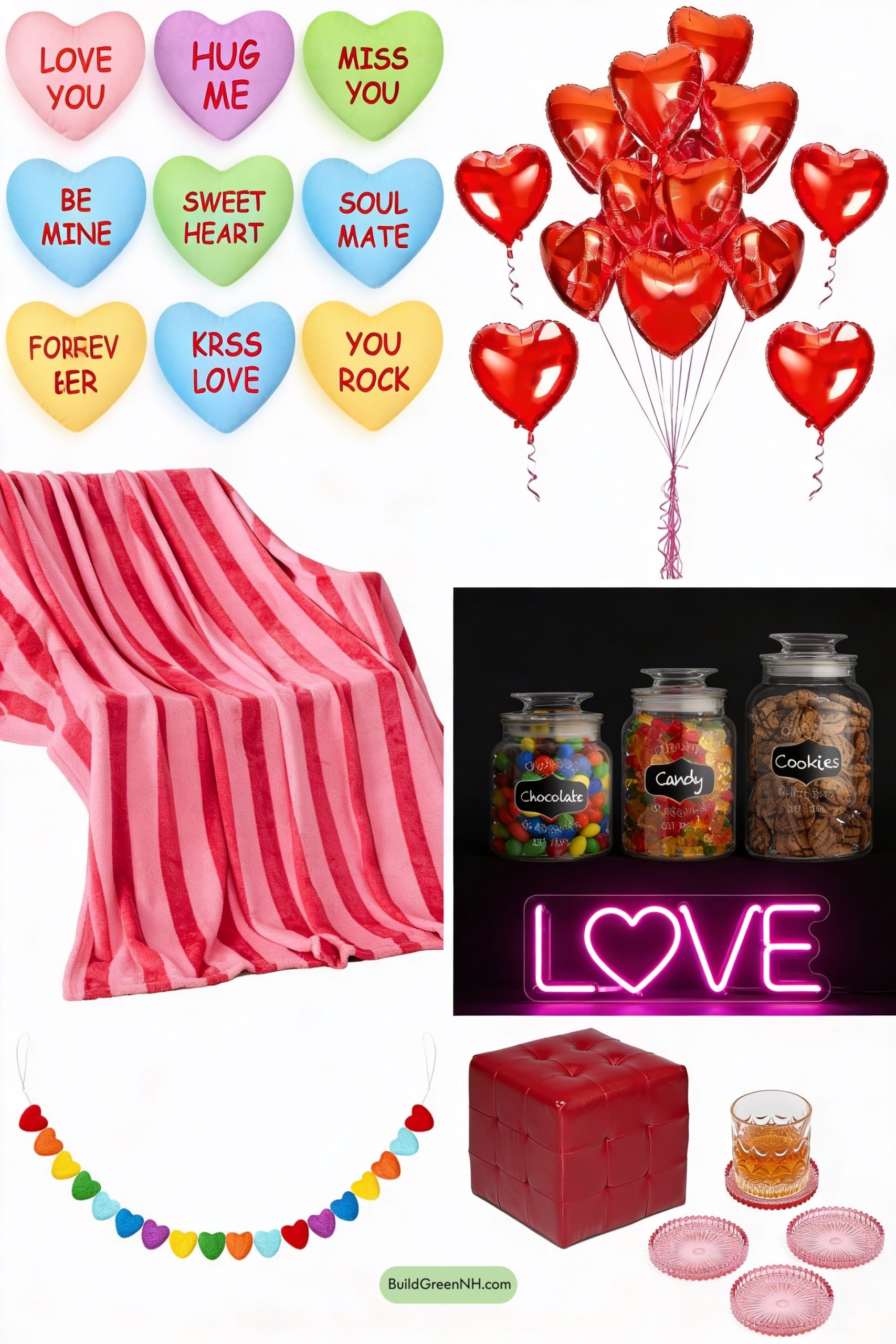 Moodboard for Neon Love Meets Candy-Stripe Chic