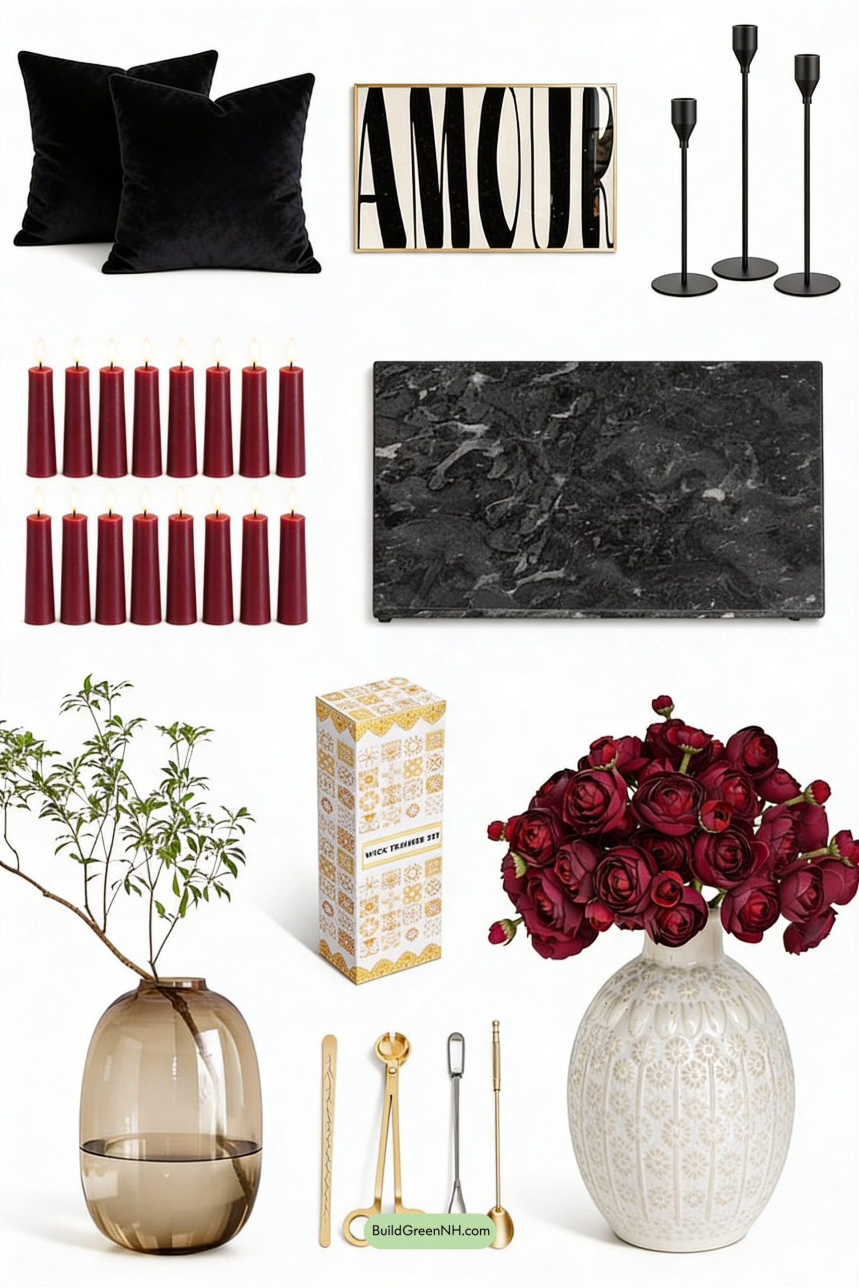Moodboard for Moody Black-Tie Amour Lounge