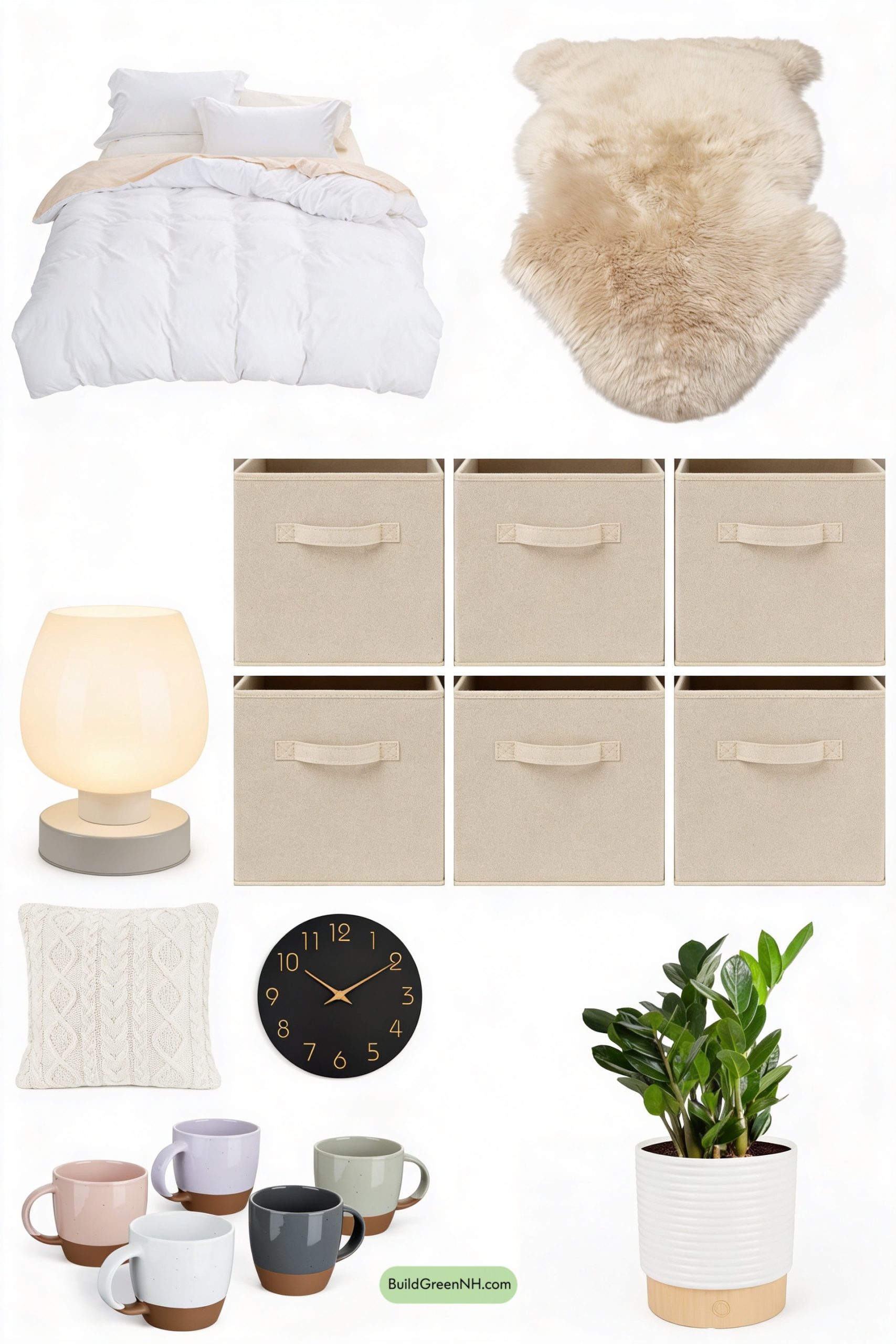 Moodboard for Winter-Soft Scandi Bedside Calm