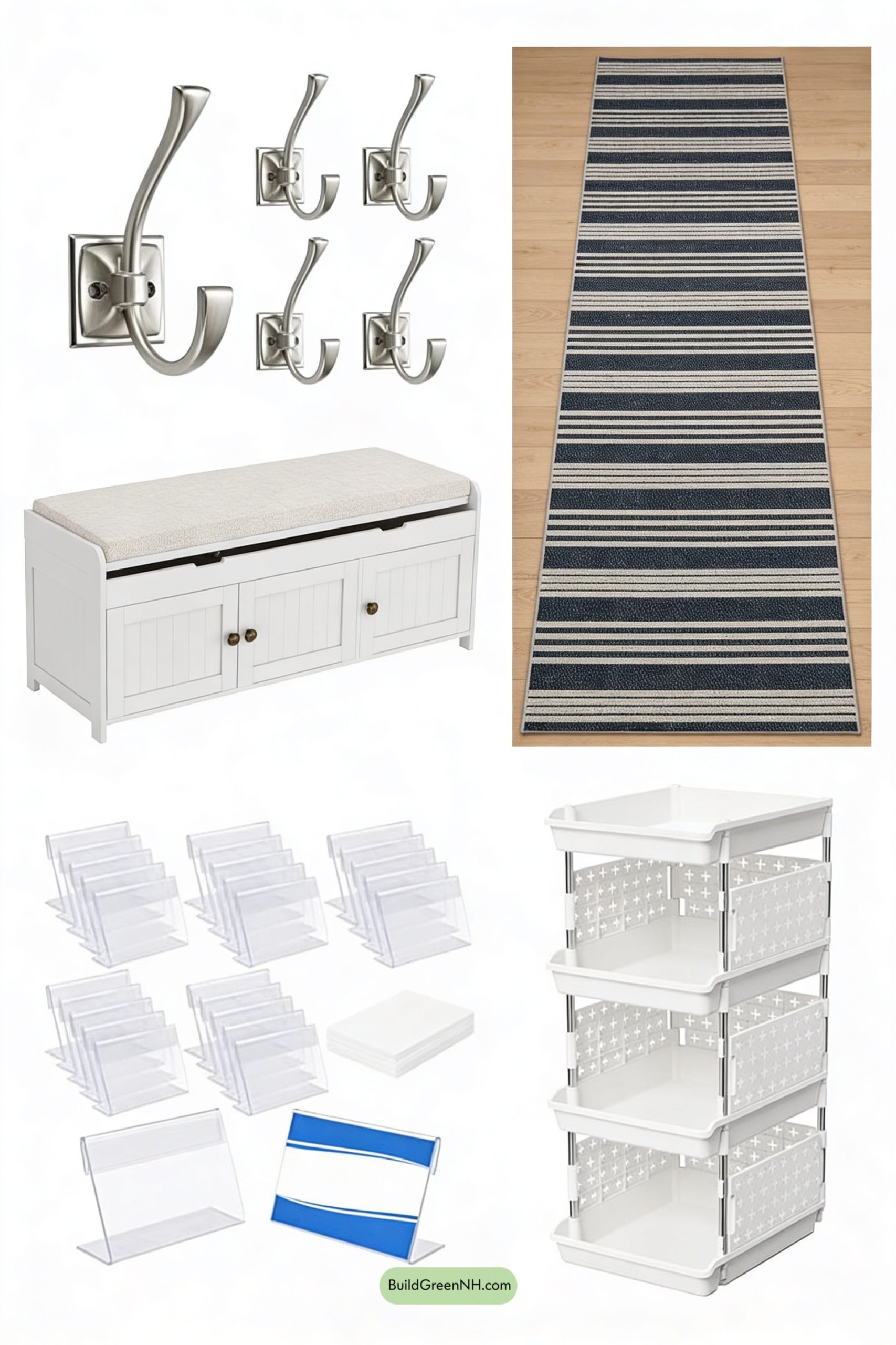Moodboard for Color-Block Mudroom With Sneaky Storage