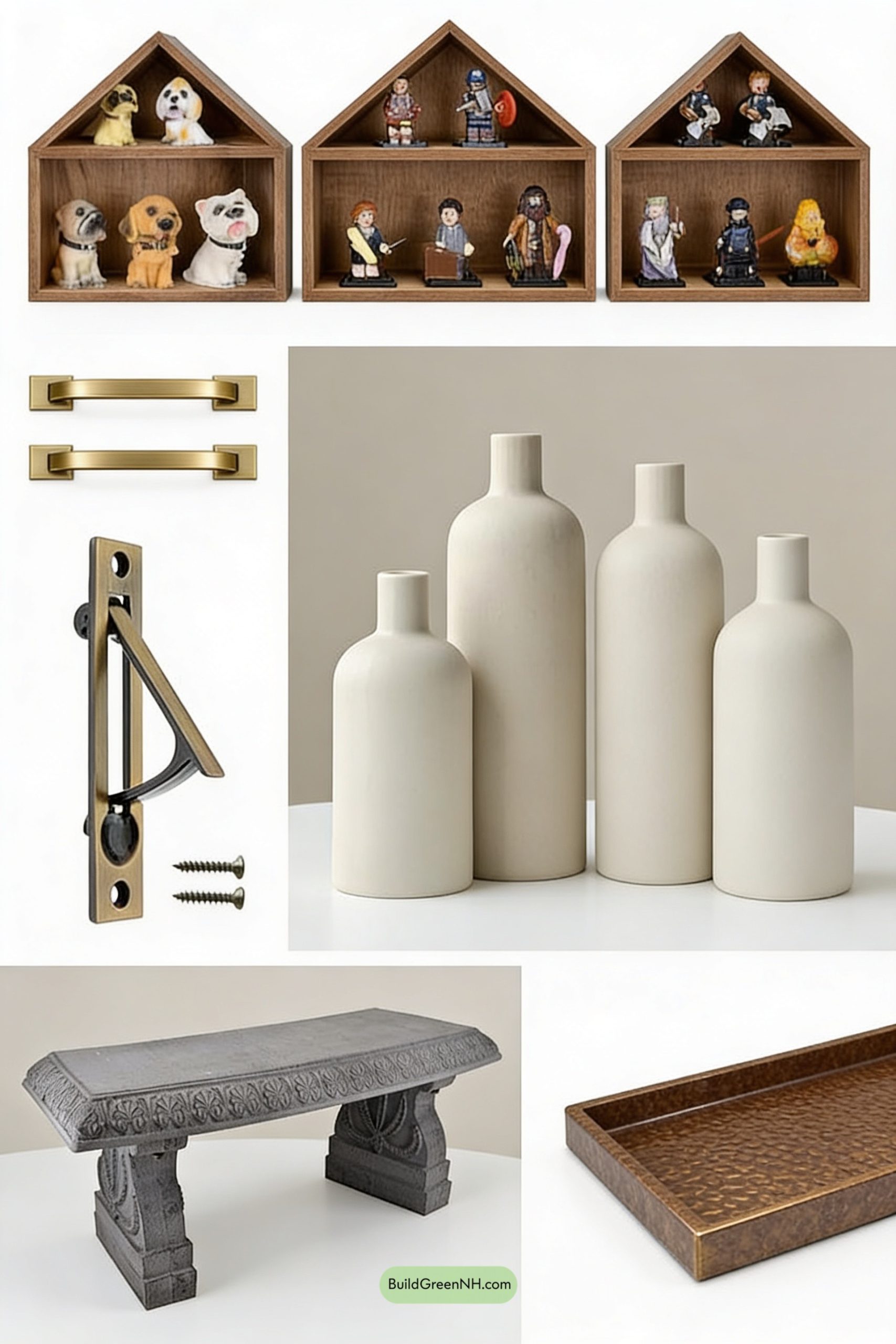 Moodboard for Stone-and-Oak Mudroom With Gallery Niche