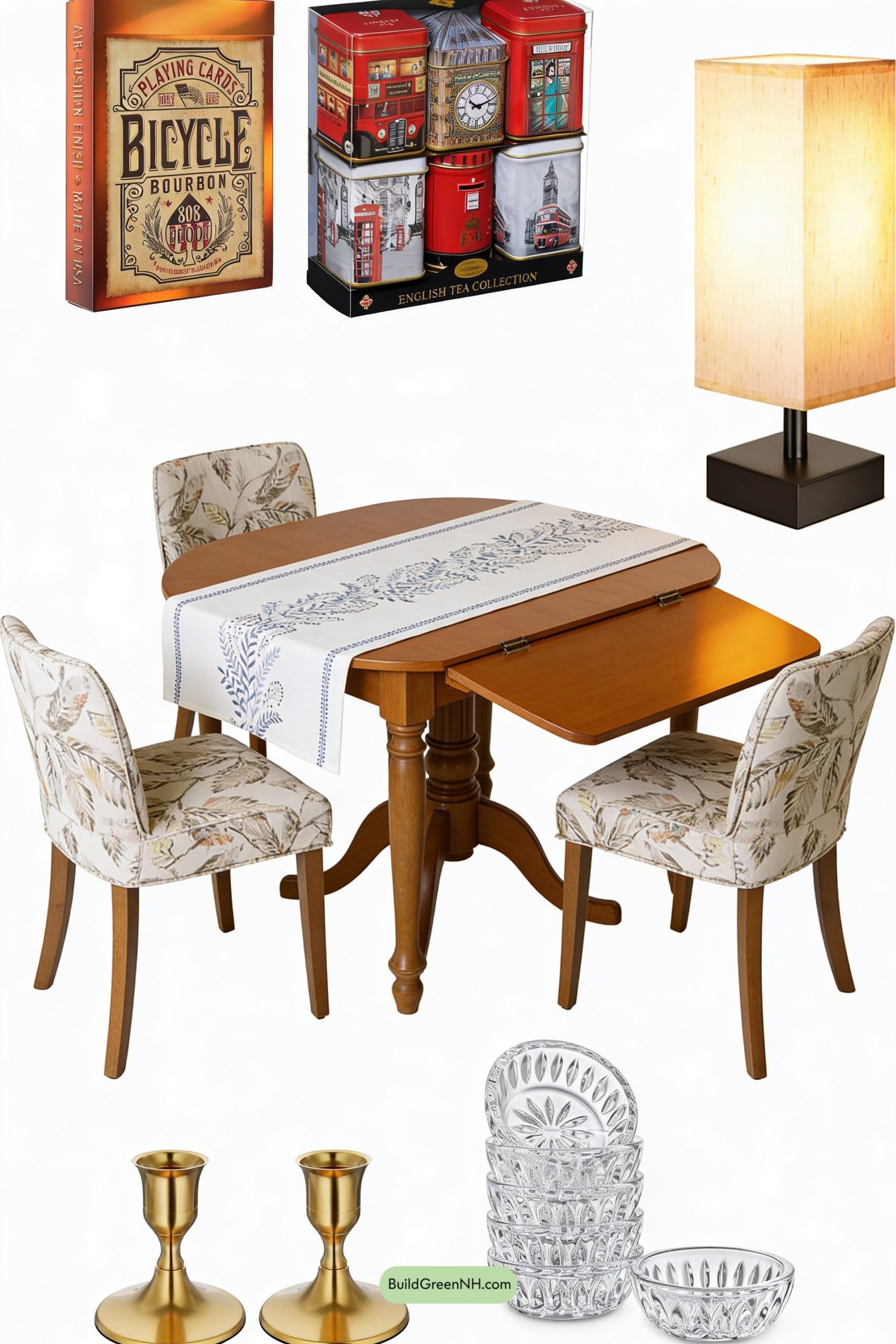 Moodboard for Lamplit Card Table by the Hearth