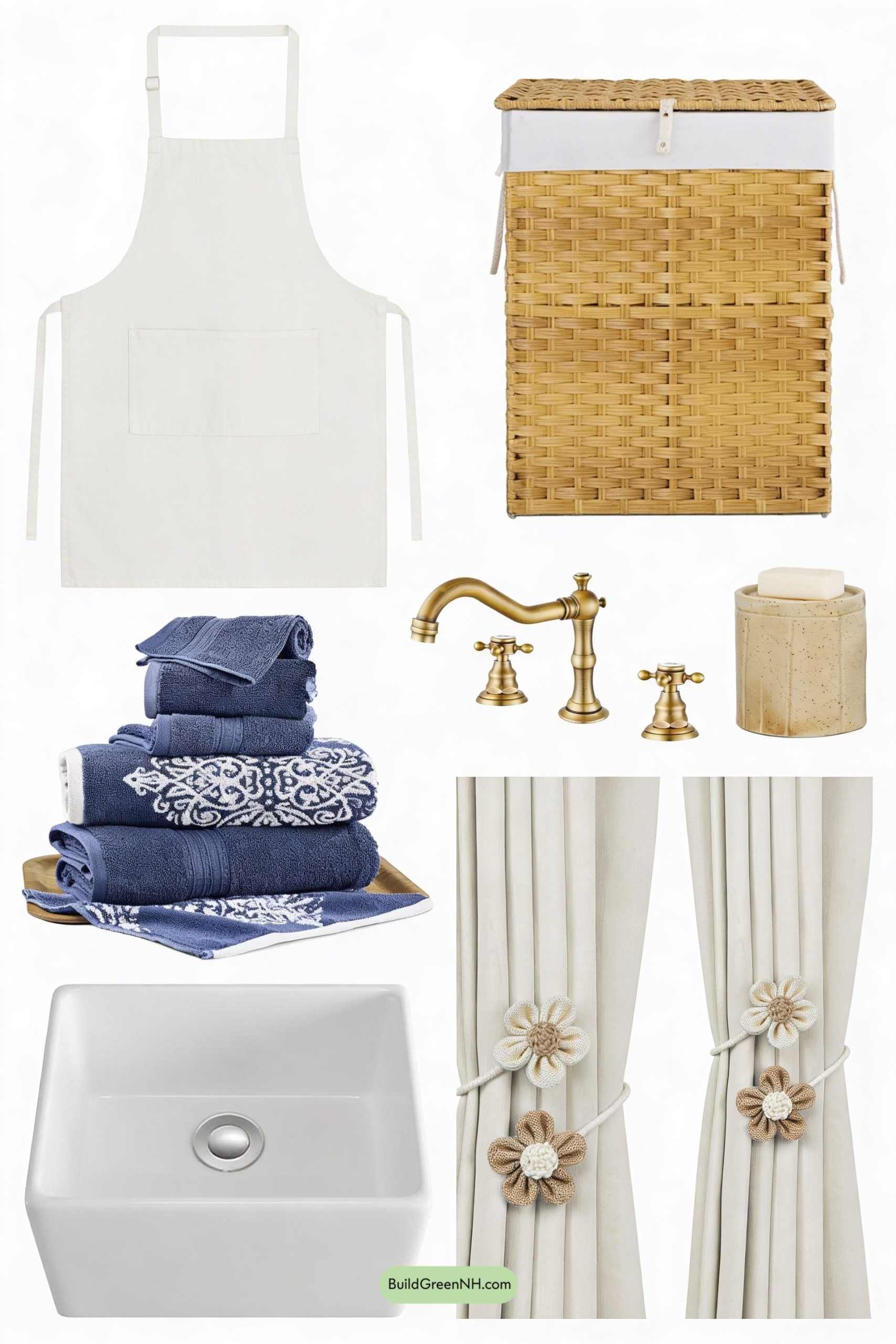 Moodboard for Apron Sink, Sunlight, and Wicker Calm