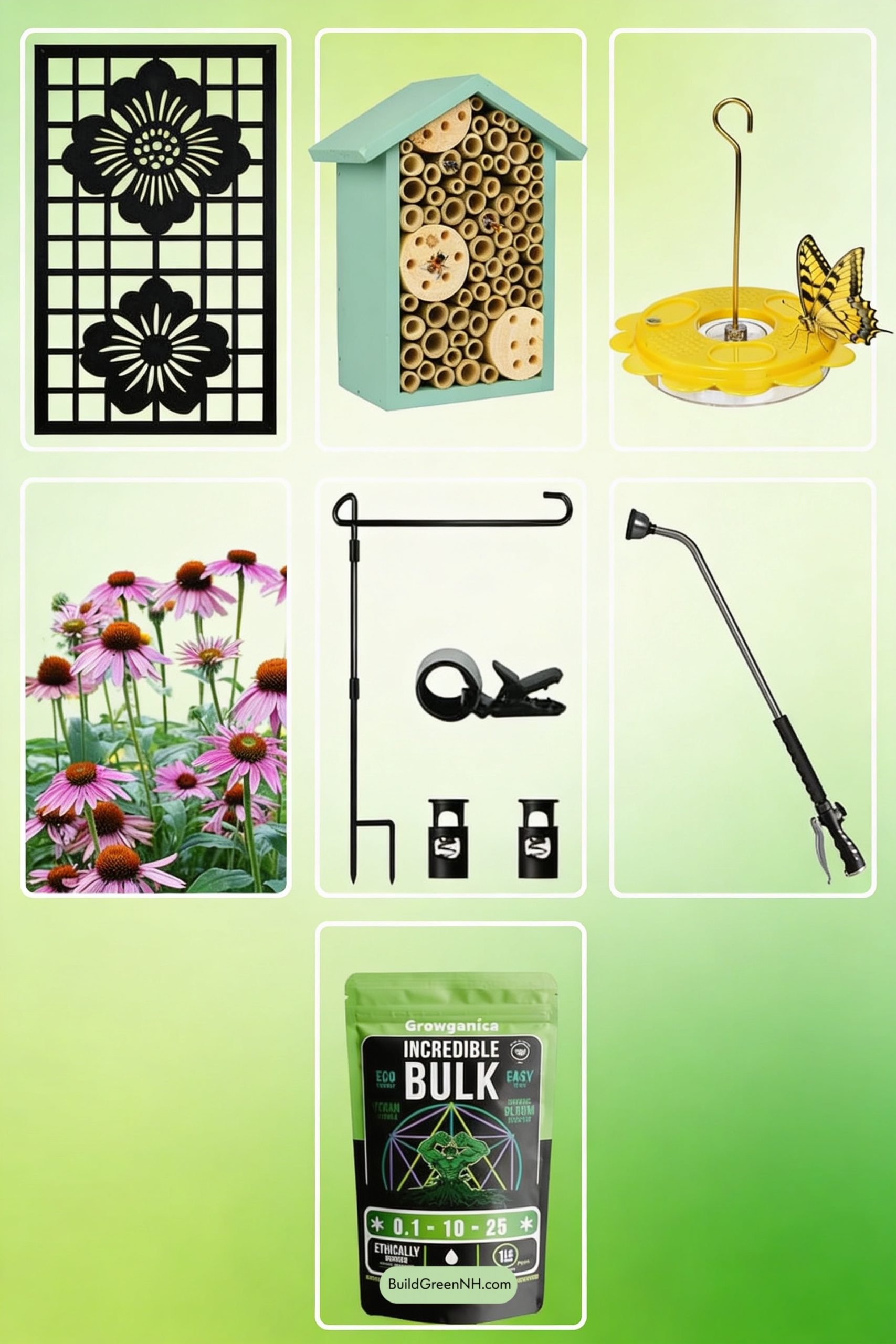 Moodboard for Trellis Pollinator Nook With Helpful Signage