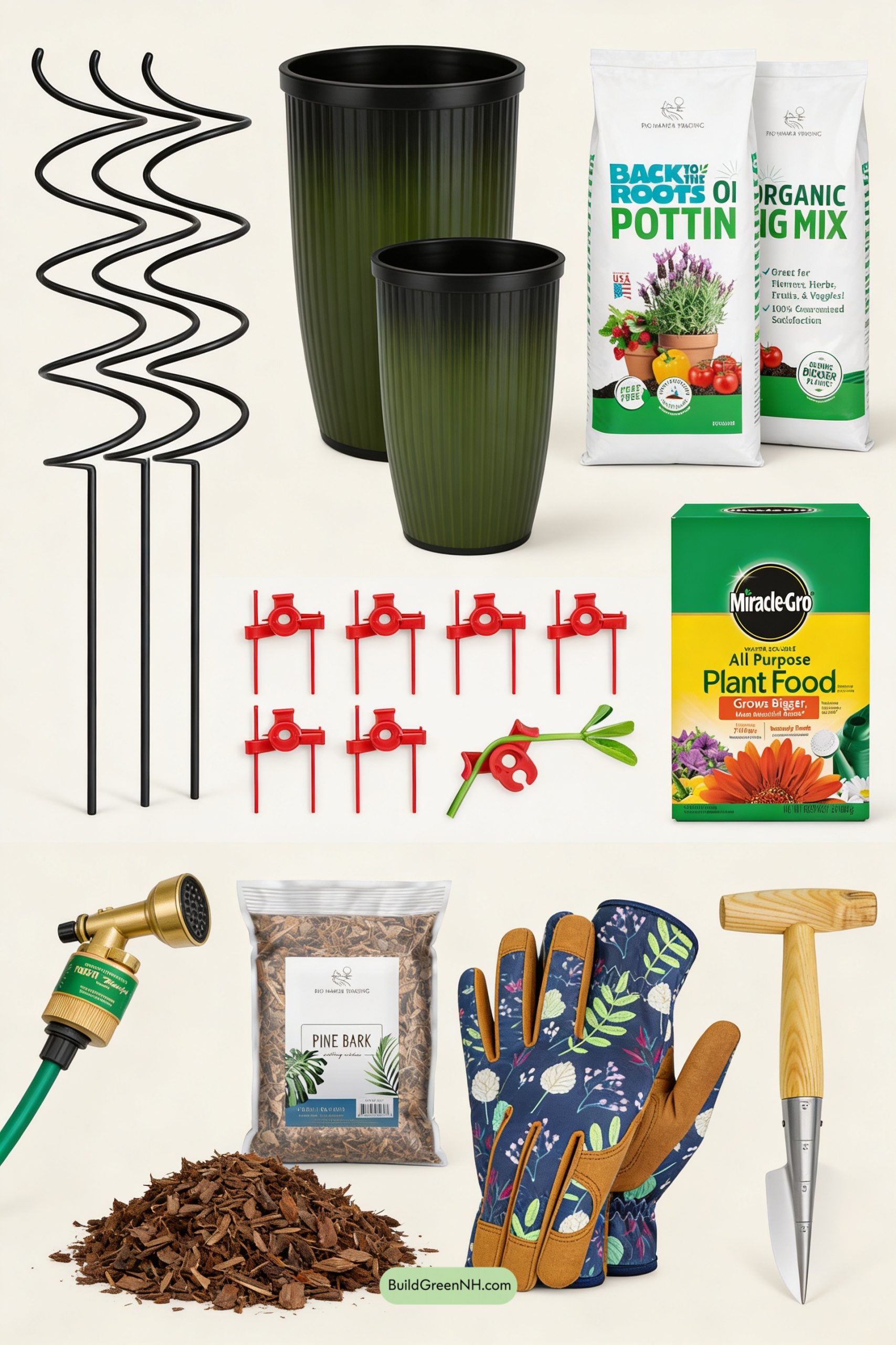 Moodboard for Spiral Trellis, Ombré Blooms on Display