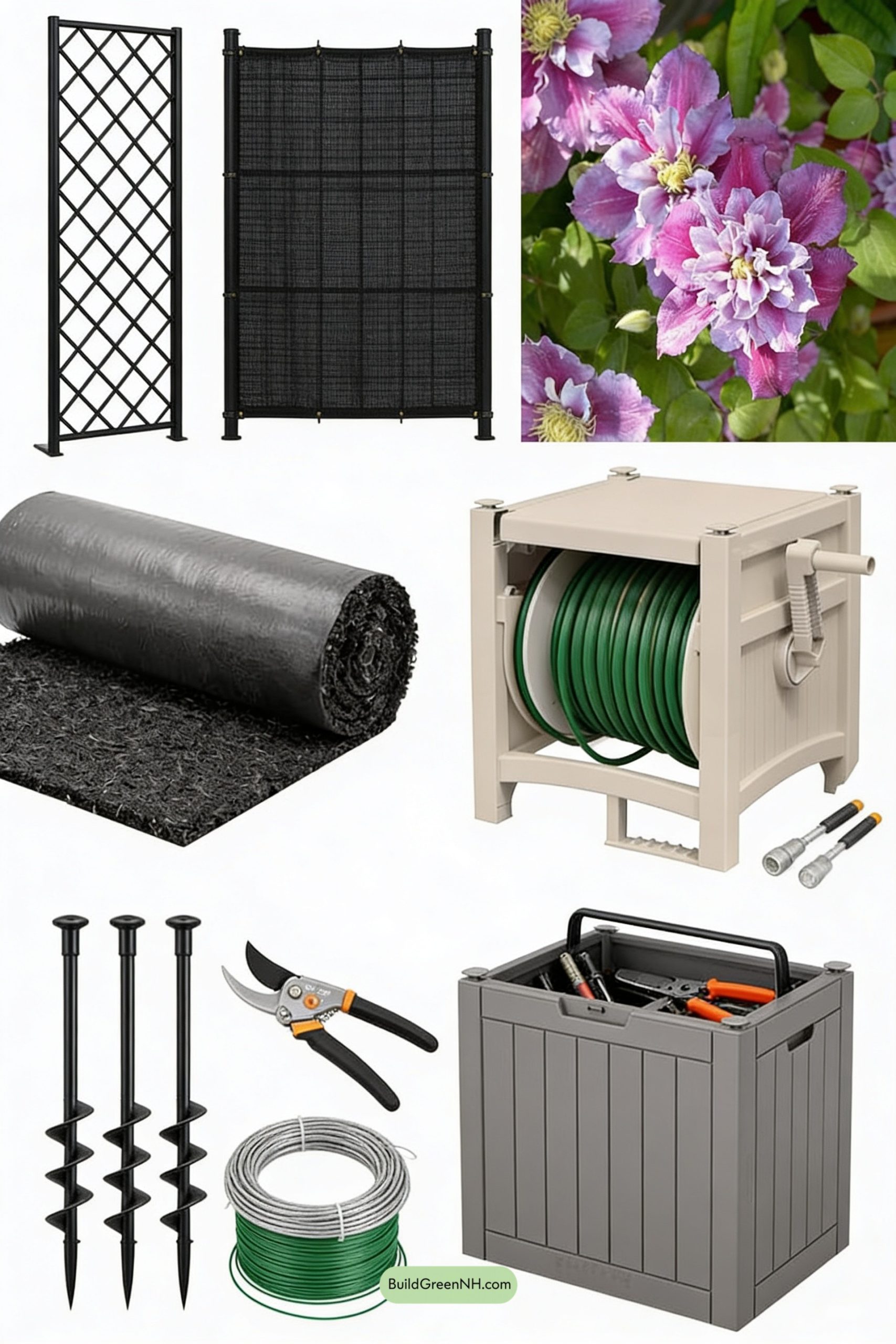 Moodboard for Coastal Trellis With Built-In Windbreak