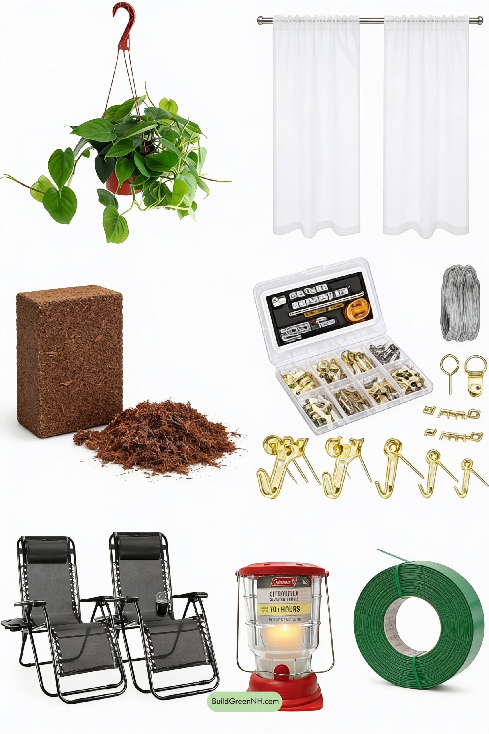 Moodboard for Tropical Trellis Cabana Under Vines