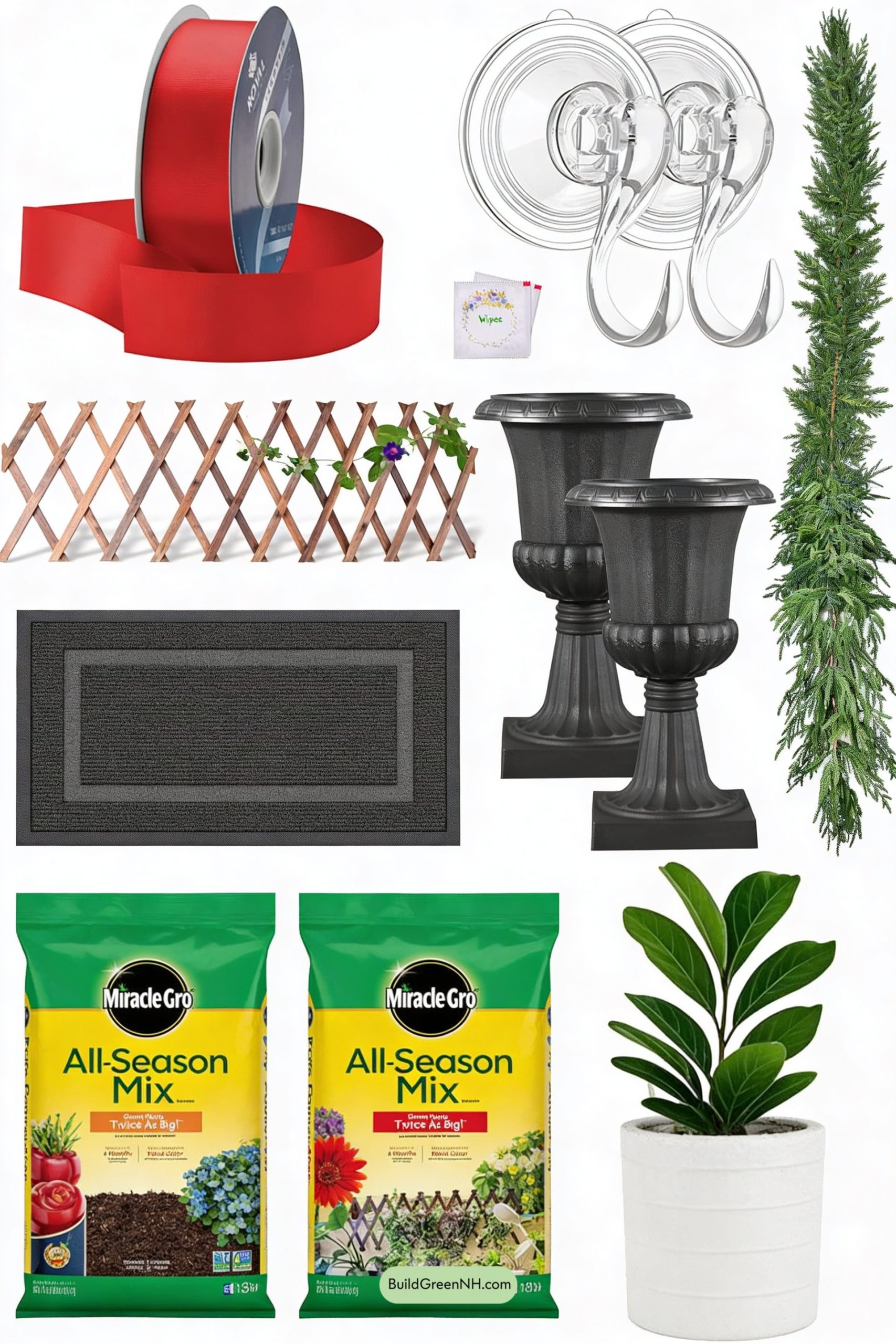 Moodboard for Trellis Wreath Wall, Porch Edition