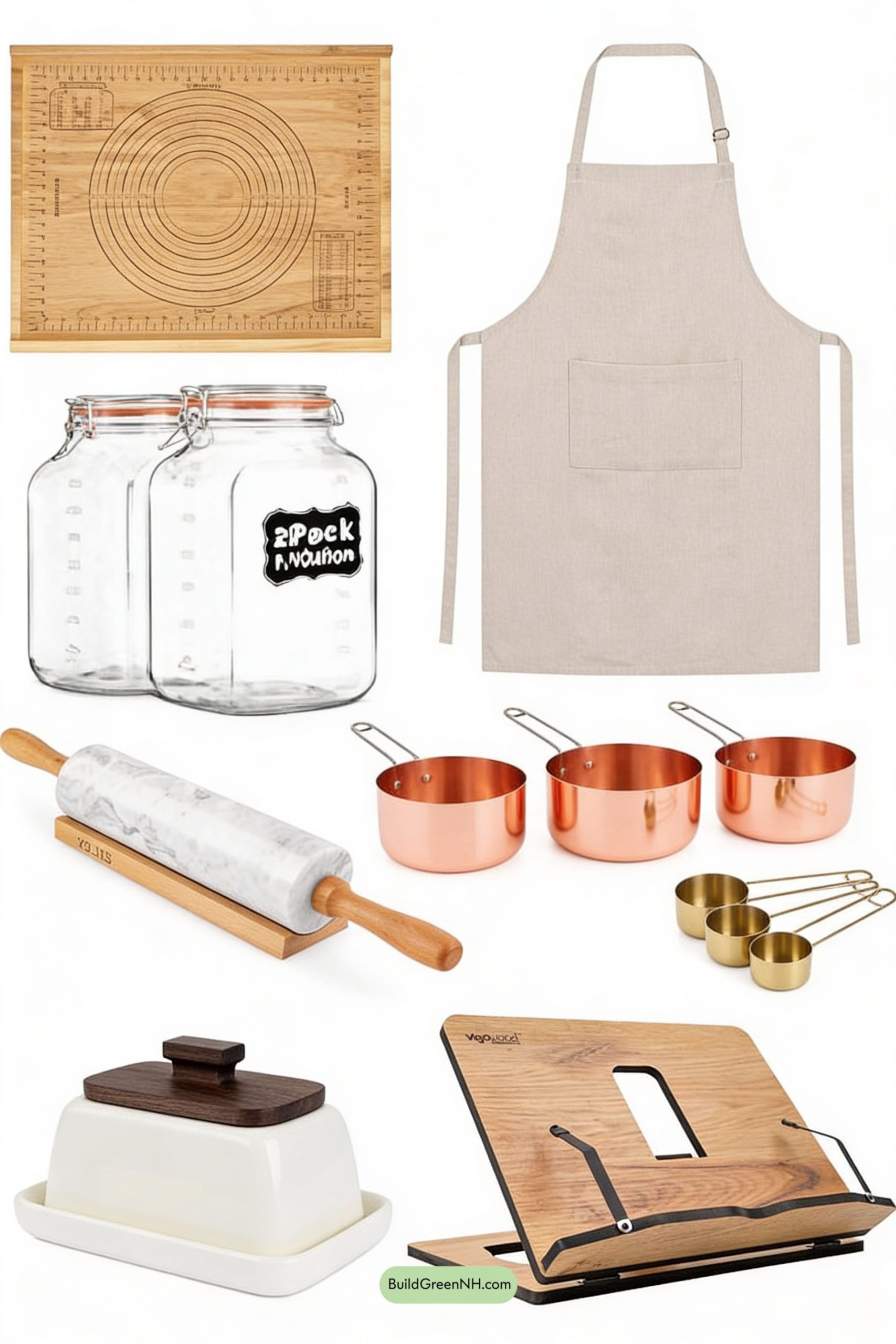 Moodboard for Copper-Glow Cottagecore Baking Island