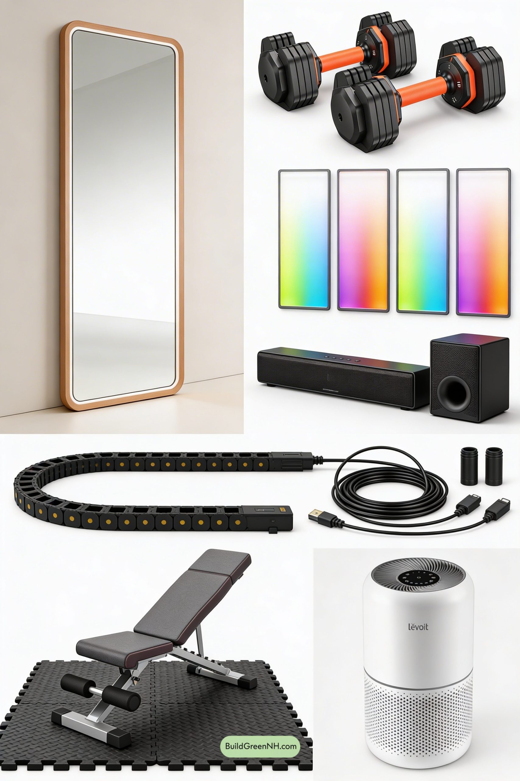 Moodboard for Gallery-Wall Smart Gym Corner