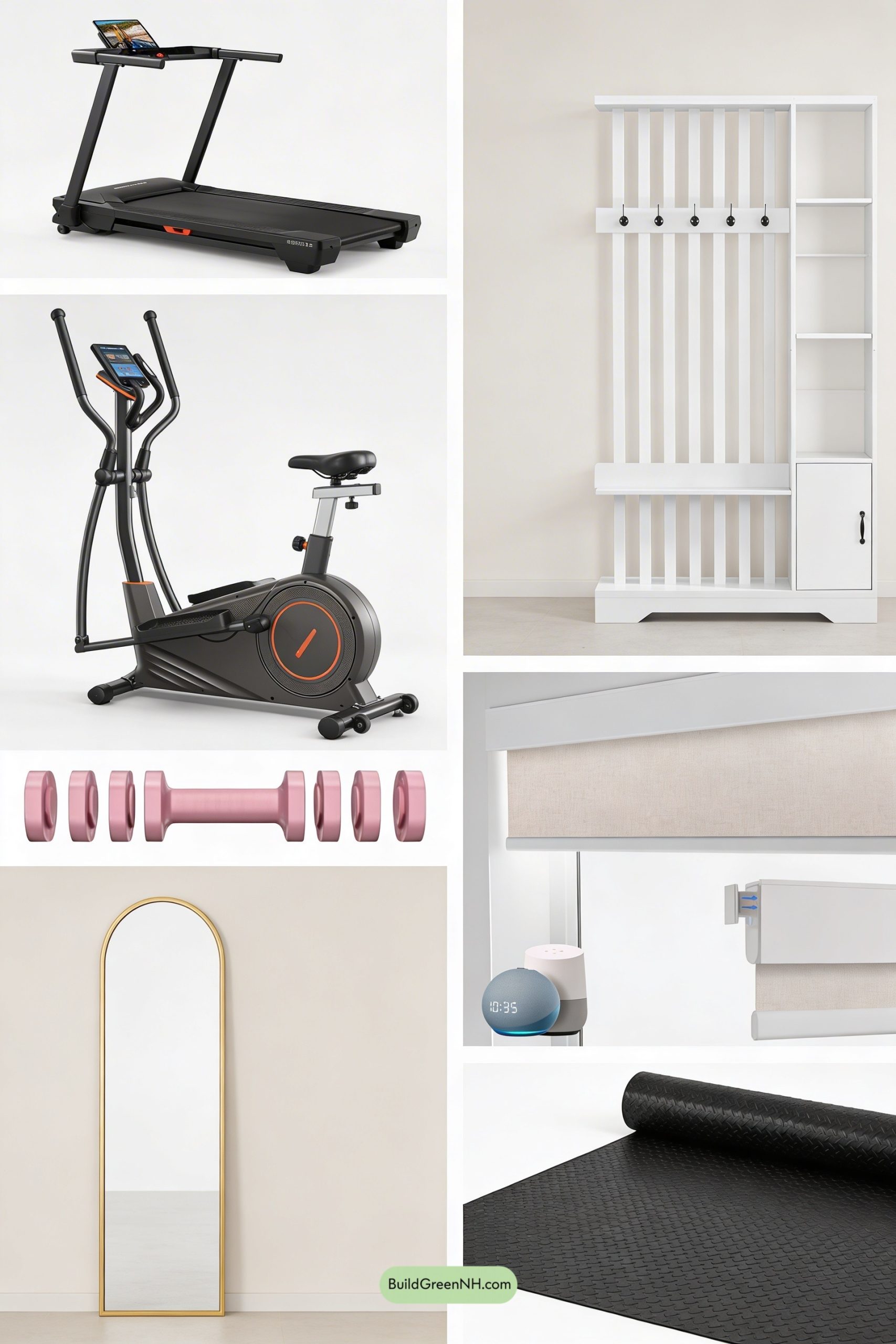 Moodboard for Skyline-View Penthouse Gym in Marble Calm
