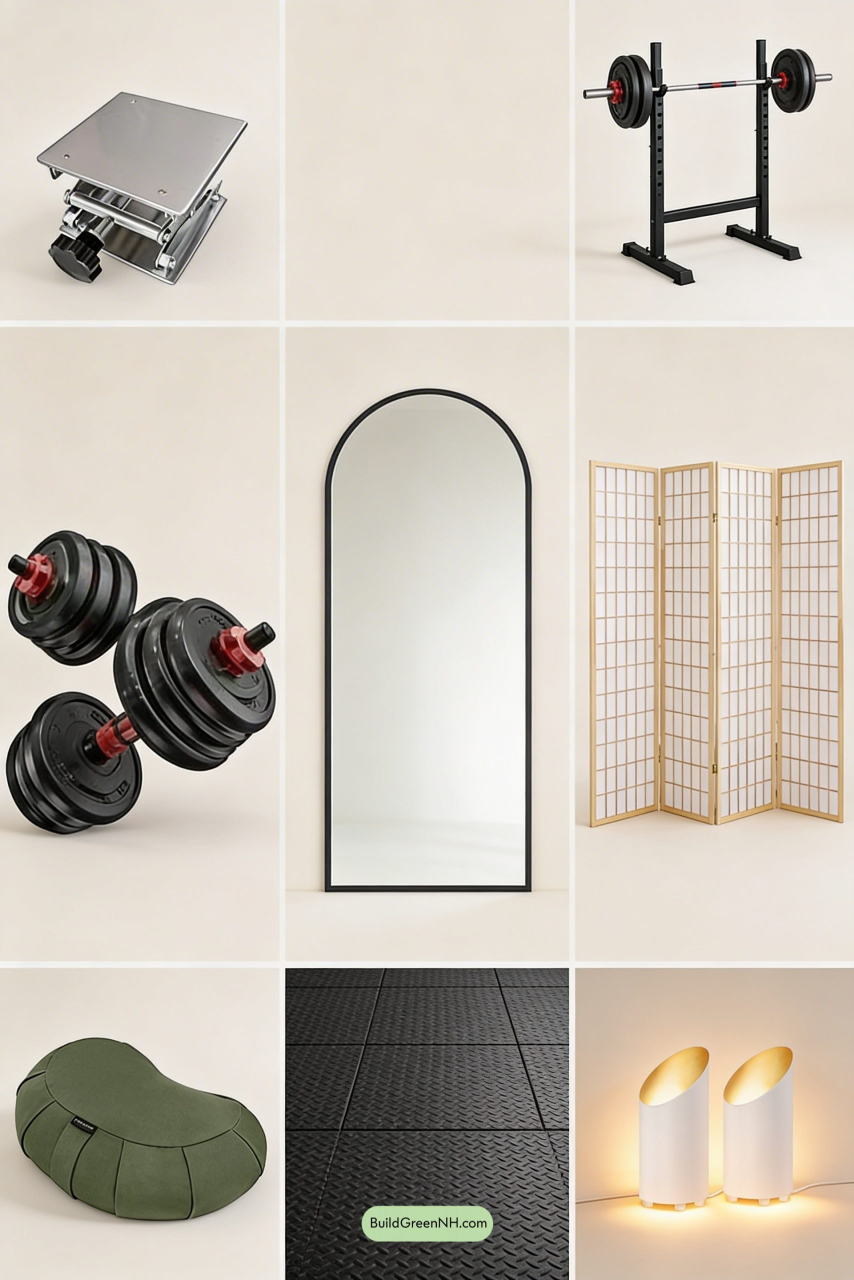 Moodboard for Zen Strength Studio With Warm Glow