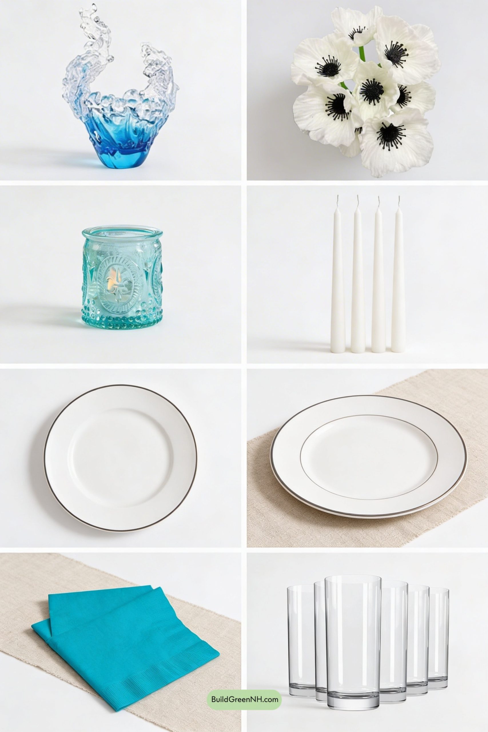 Moodboard for Sea-Glass Spring Table by the Dunes