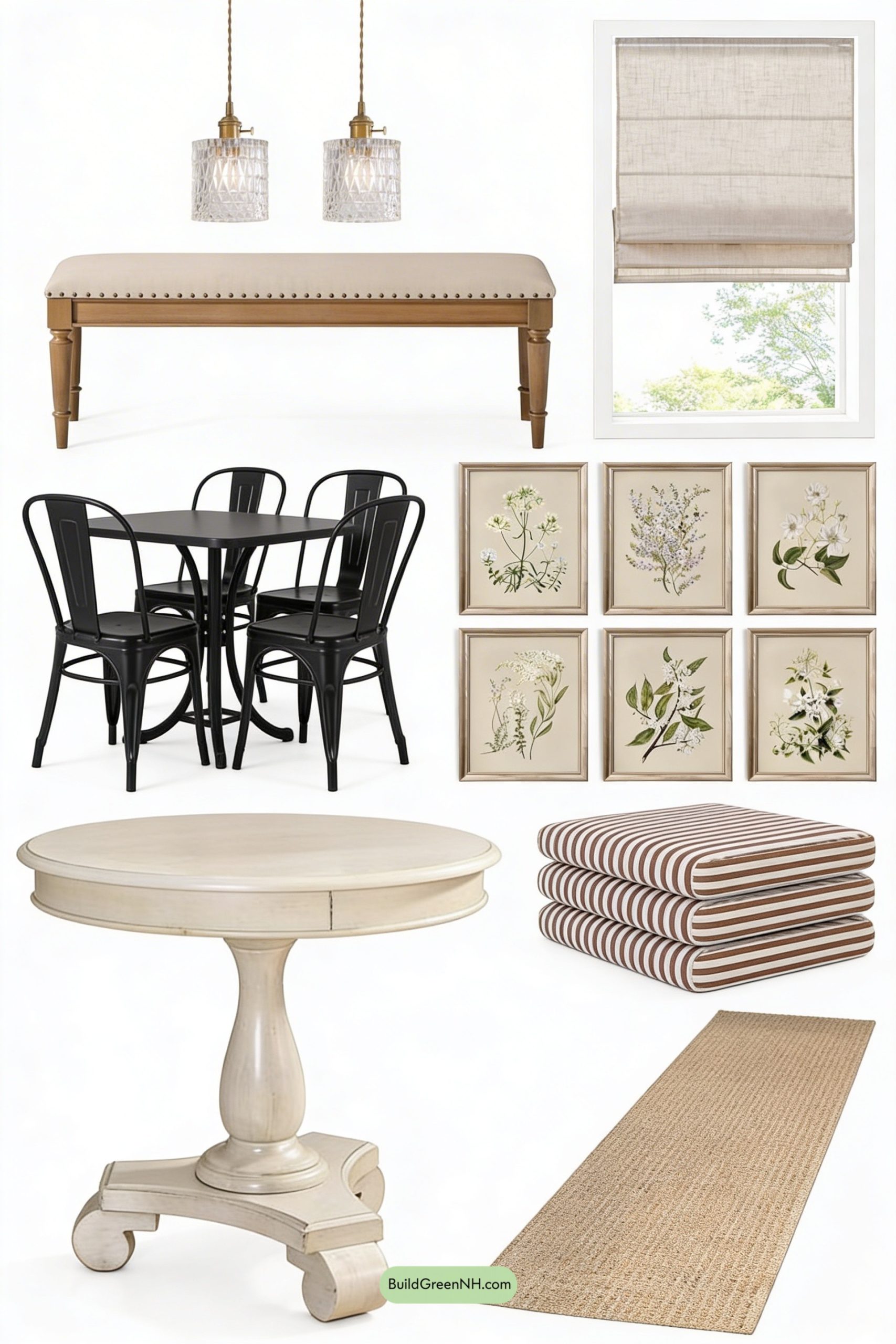 Moodboard for Citrus-Ready Breakfast Nook in Soft Light