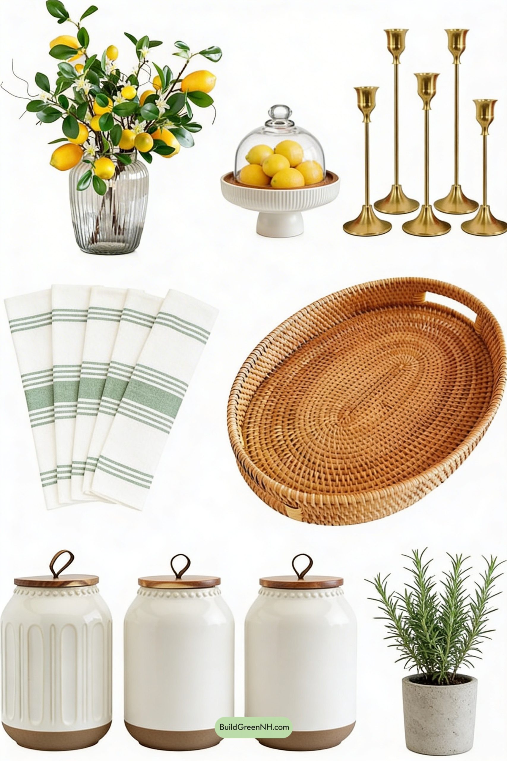 Moodboard for Citrus Grove Chic on Marble