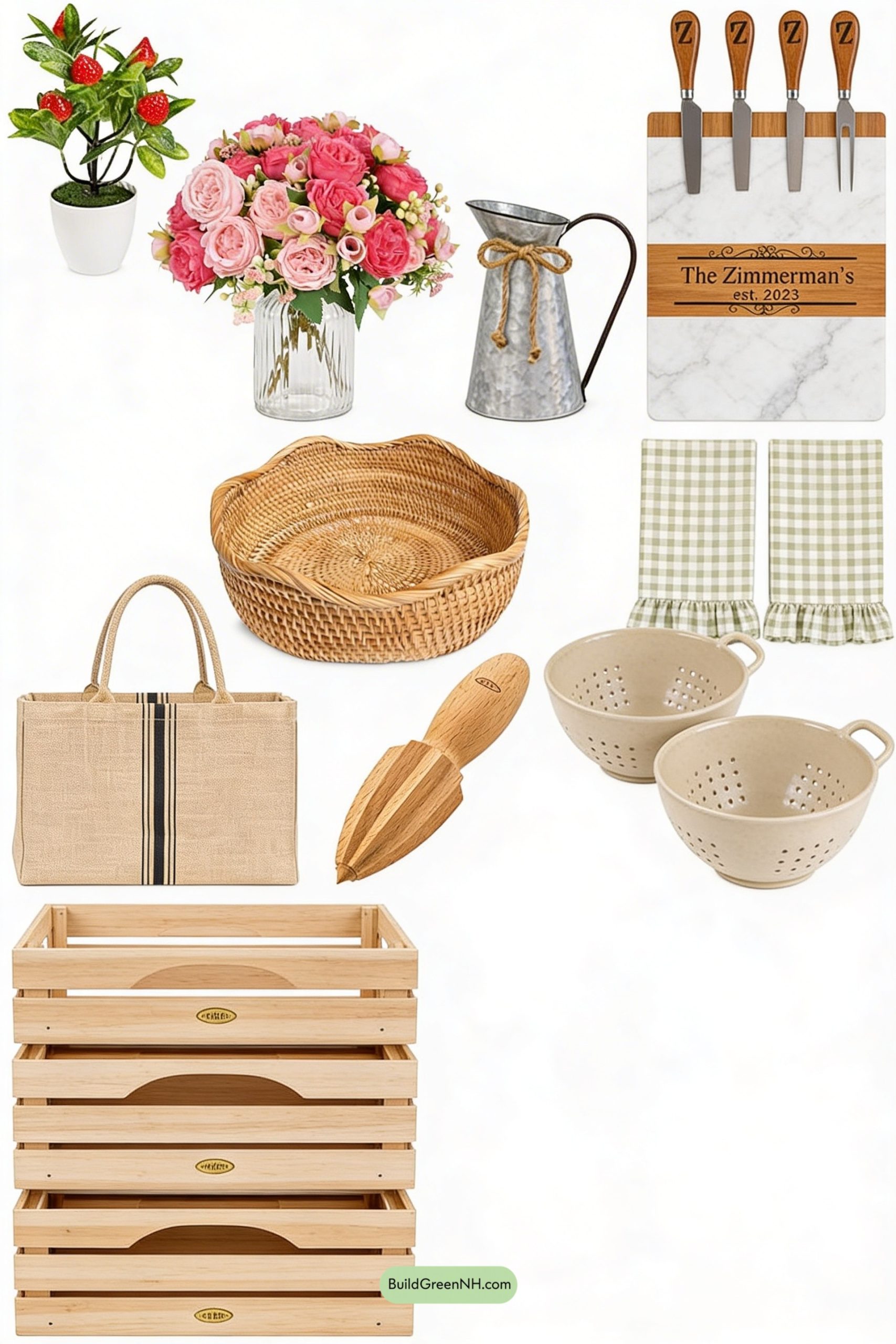 Moodboard for Market Haul Meets Sunny Rustic Shelves