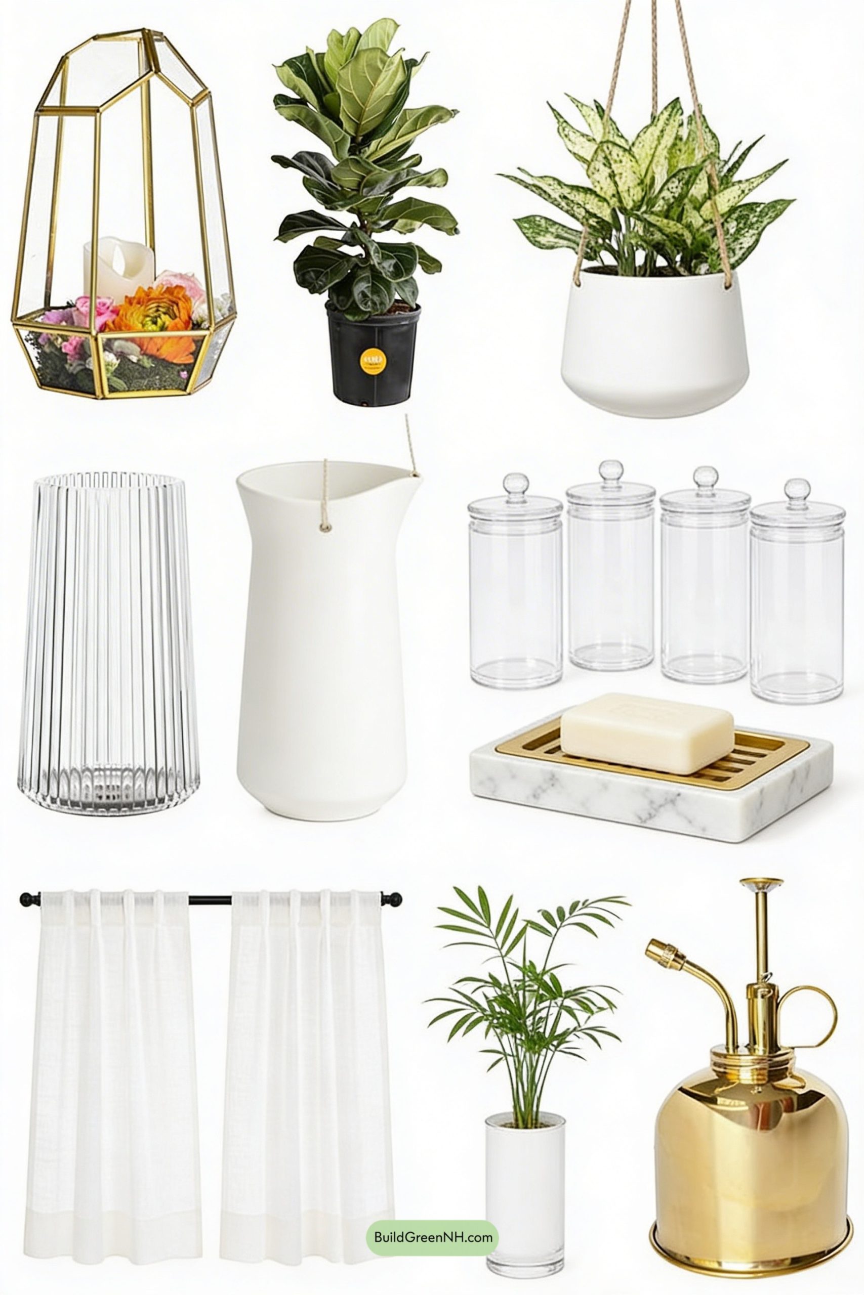 Moodboard for Greenhouse Kitchen Glow, Spring-Ready