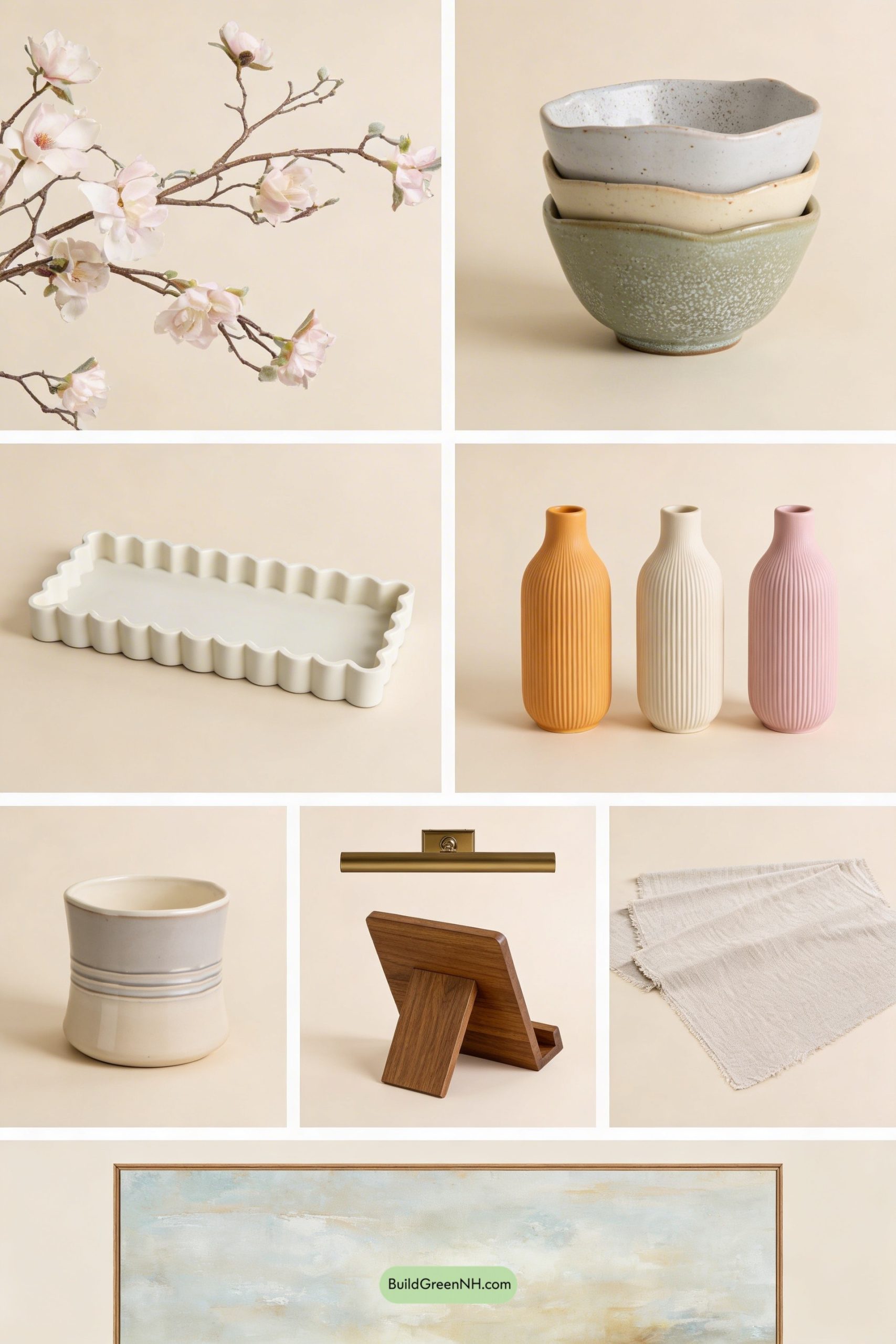 Moodboard for Pottery-Studio Spring Kitchen Moment