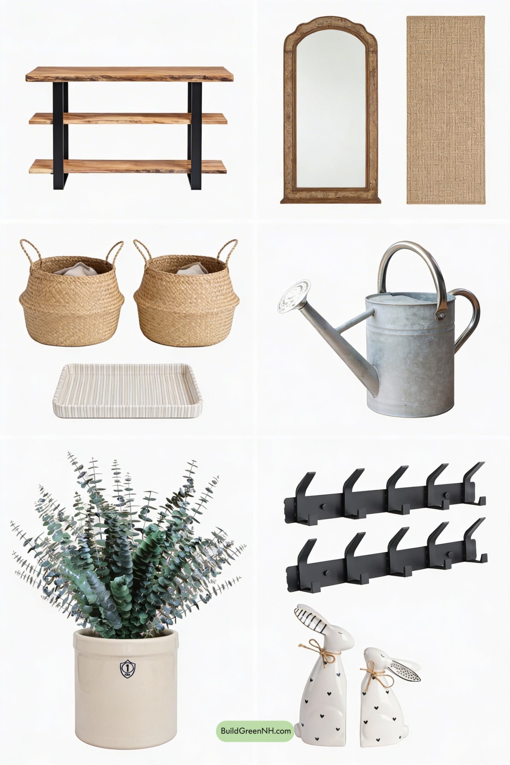 Moodboard for Spring-Ready Rustic Entry Drop Zone
