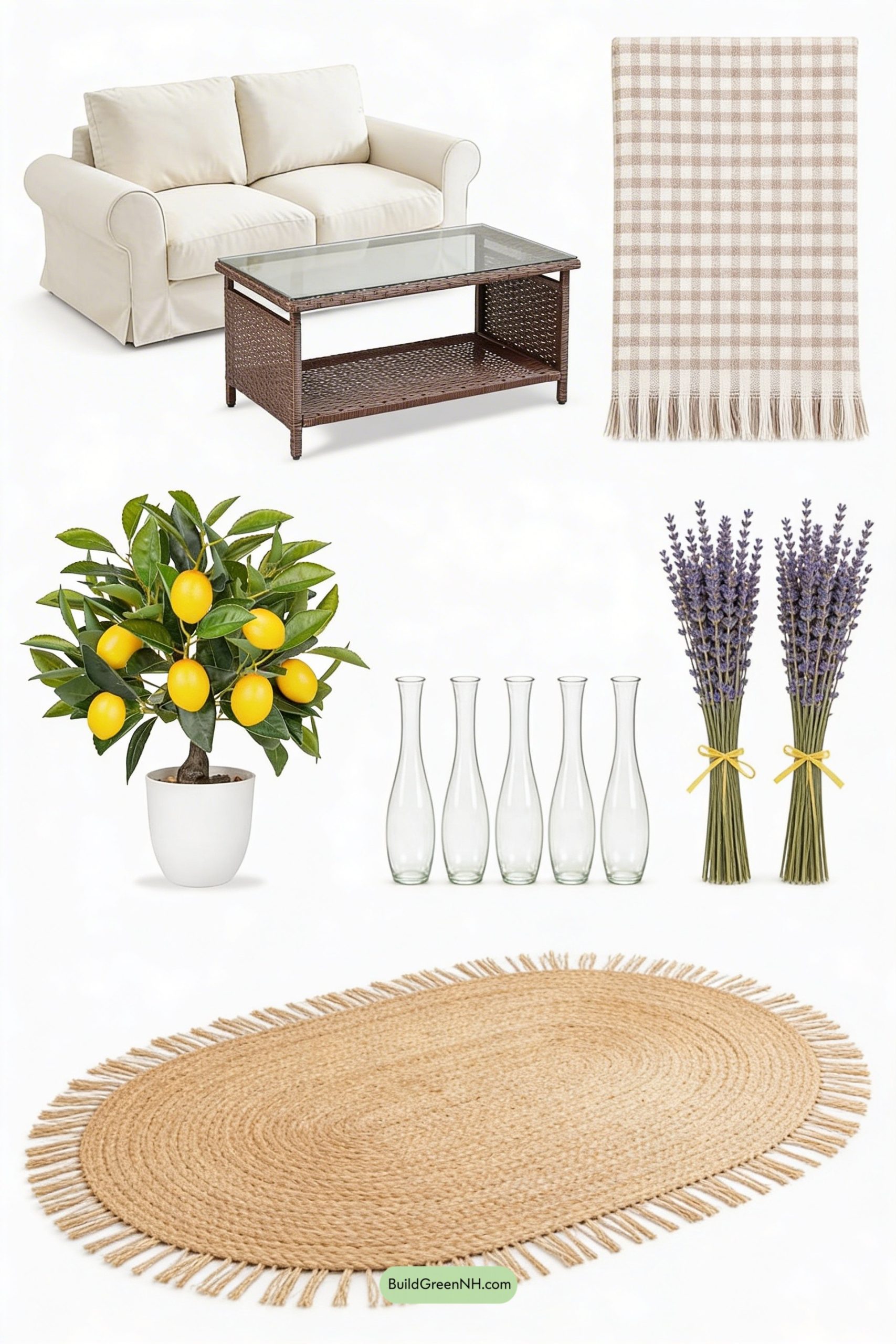 Moodboard for Sunlit Rustic Picnic Lounge with Citrus Pop
