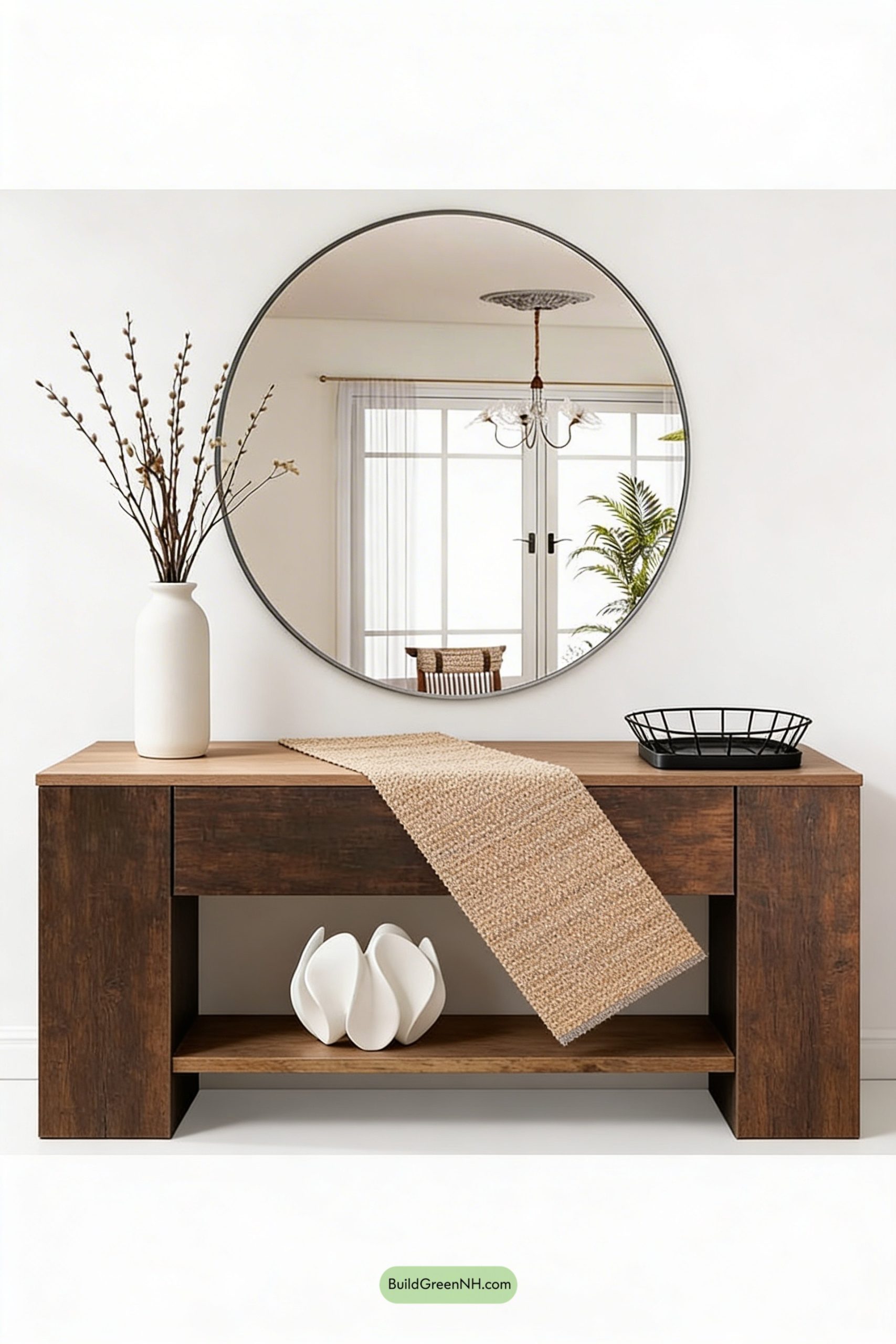 Moodboard for Modern Rustic Console, Spring Simplicity