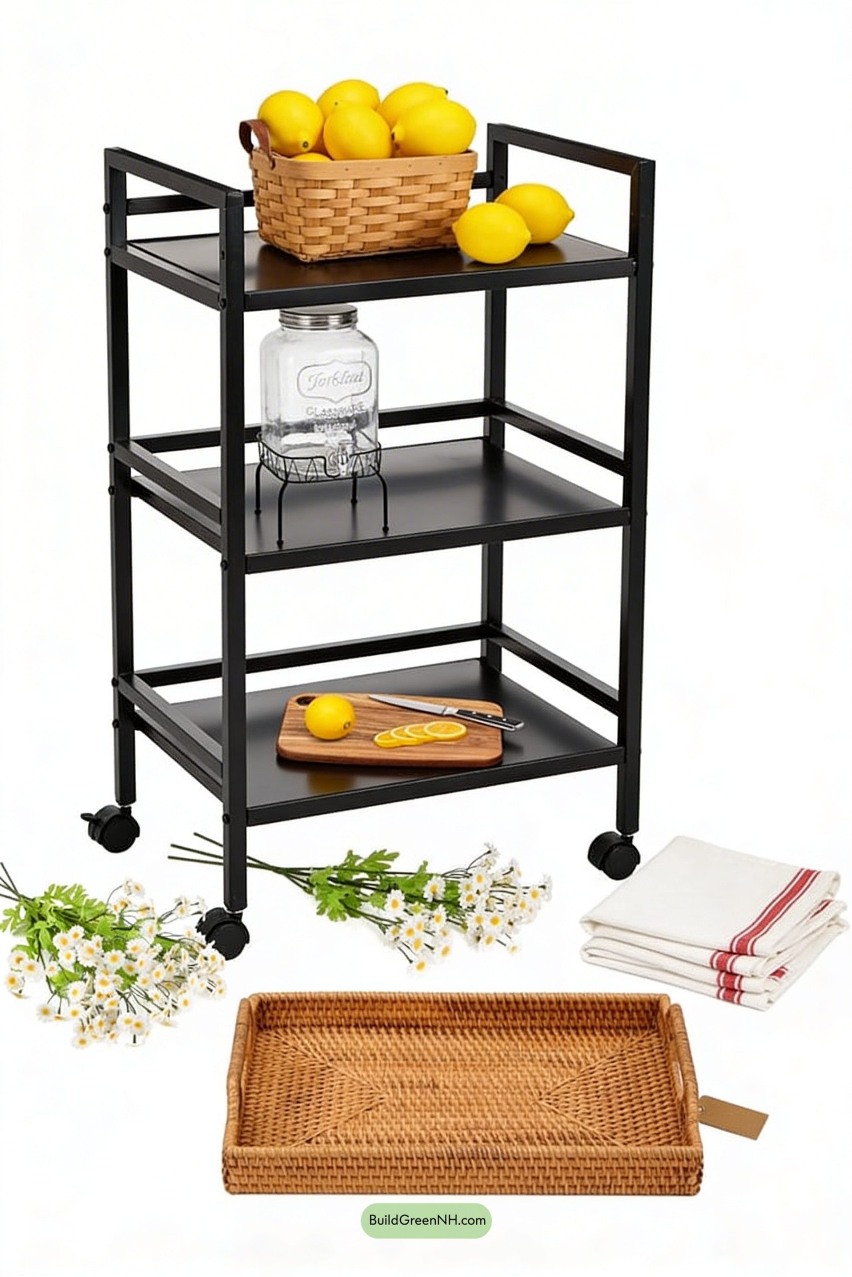 Moodboard for Spring Lemonade Cart, Farmhouse Edition