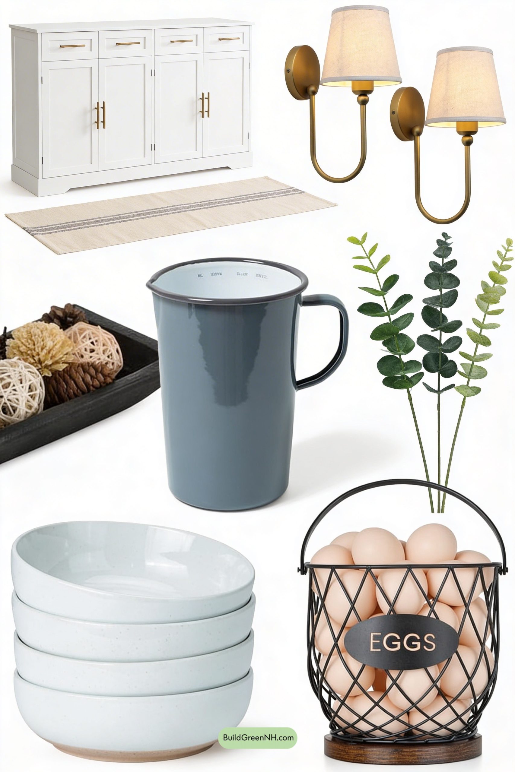 Moodboard for Spring Farmstand Sideboard Styling