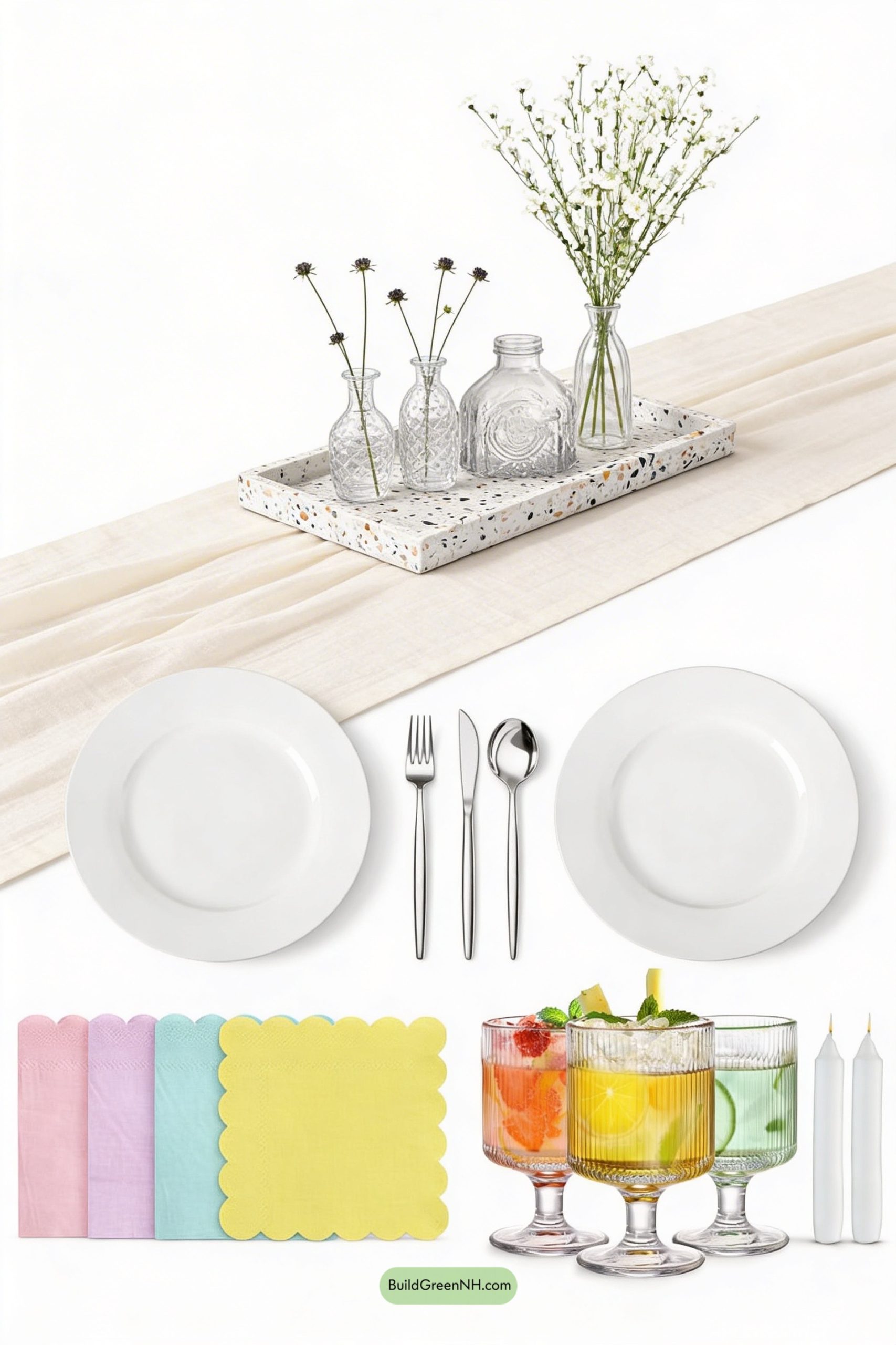 Moodboard for Terrazzo Tray, Tiny Blooms, Big Spring