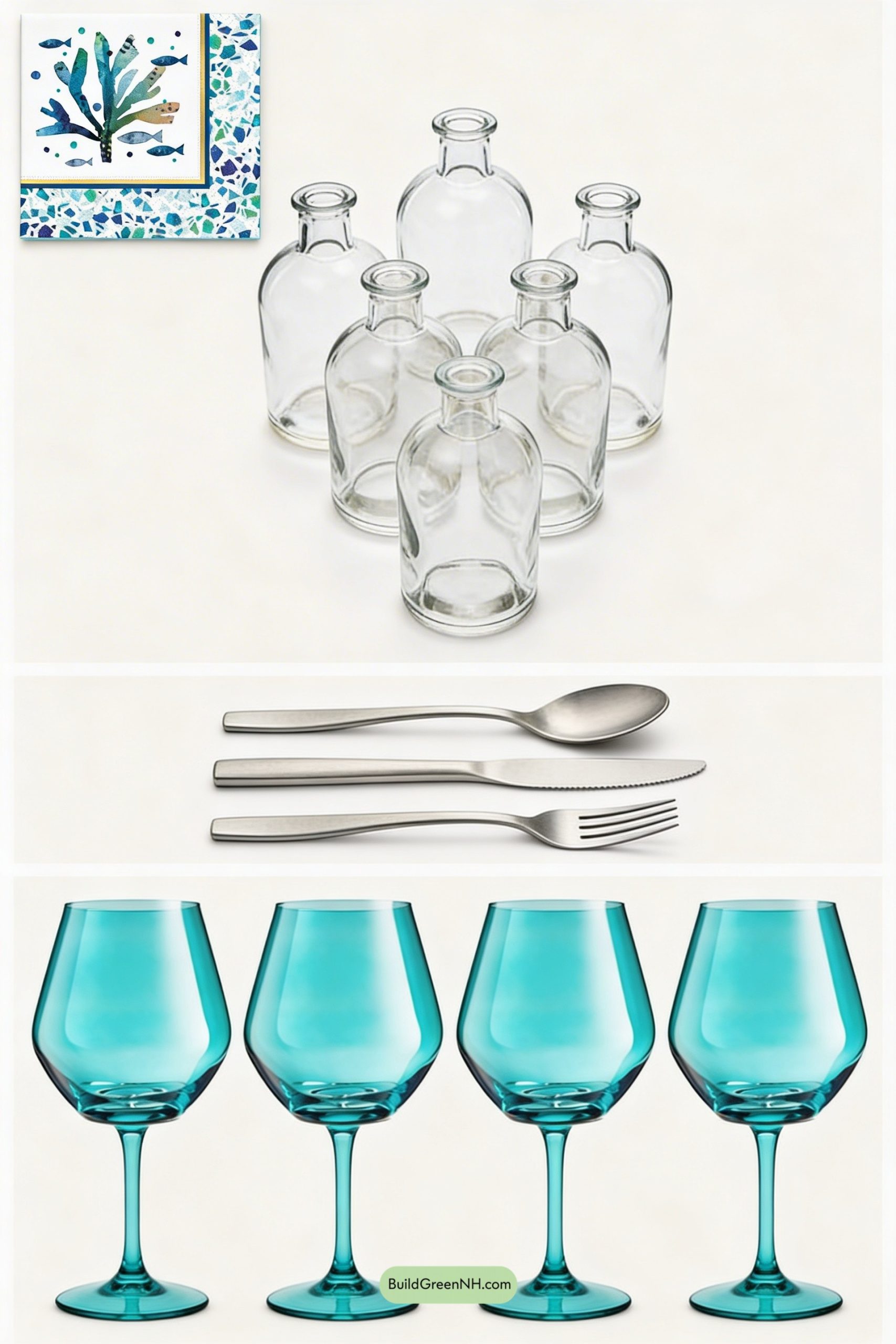 Moodboard for Sea-Glass Spring Table by the Shore